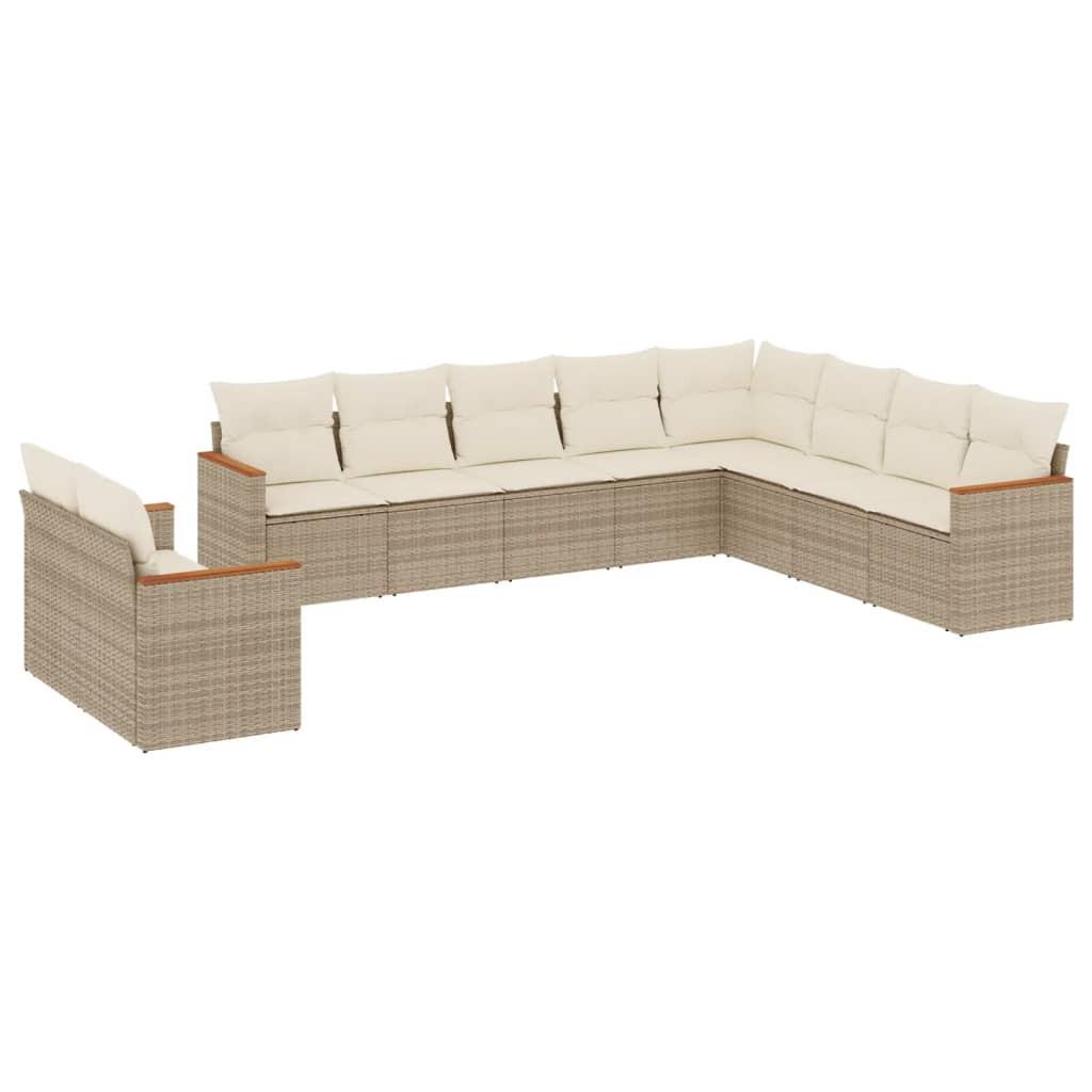 VidaXL Garten sofagarnitur poly-rattan