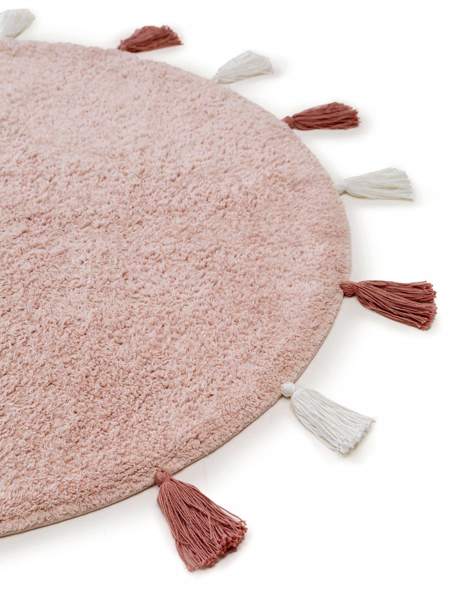 Benuta Waschbarer Kinderteppich Malu Rosa