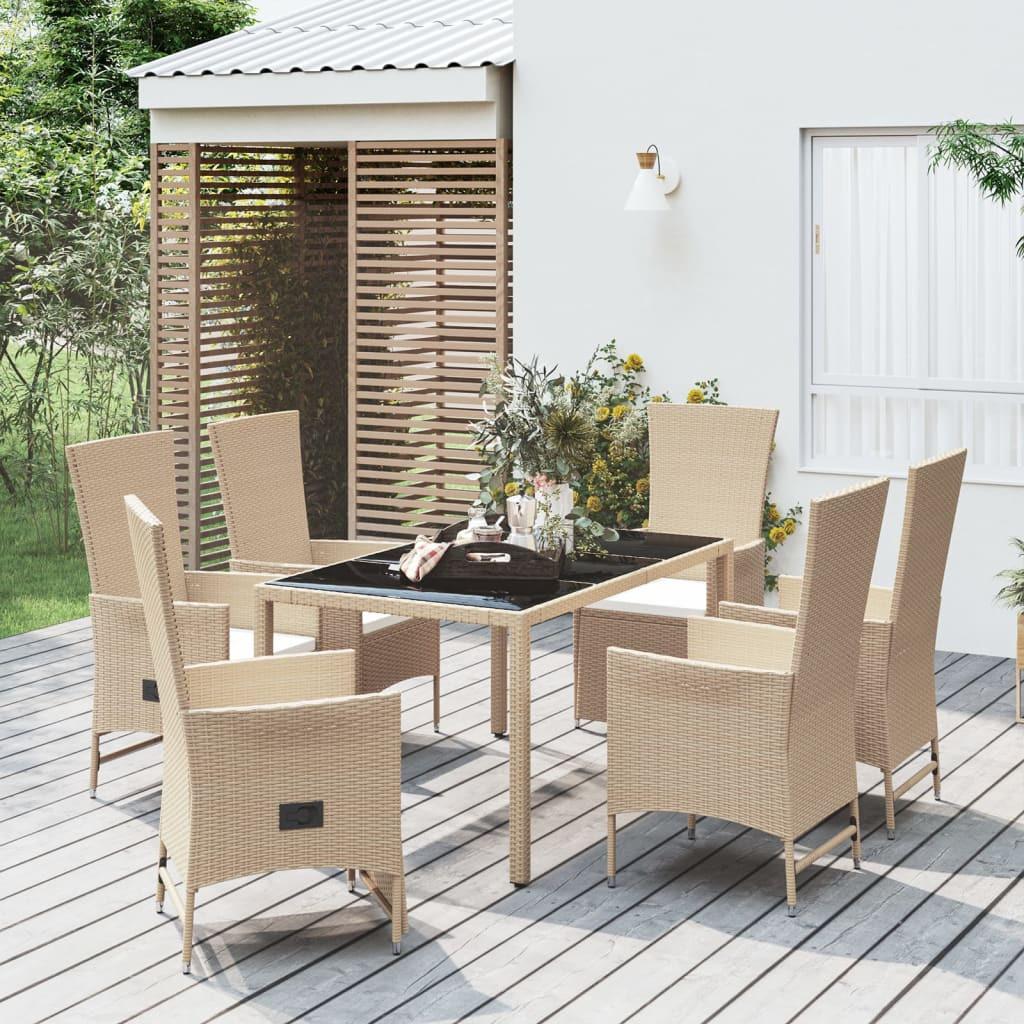 VidaXL Garten essgruppe poly-rattan