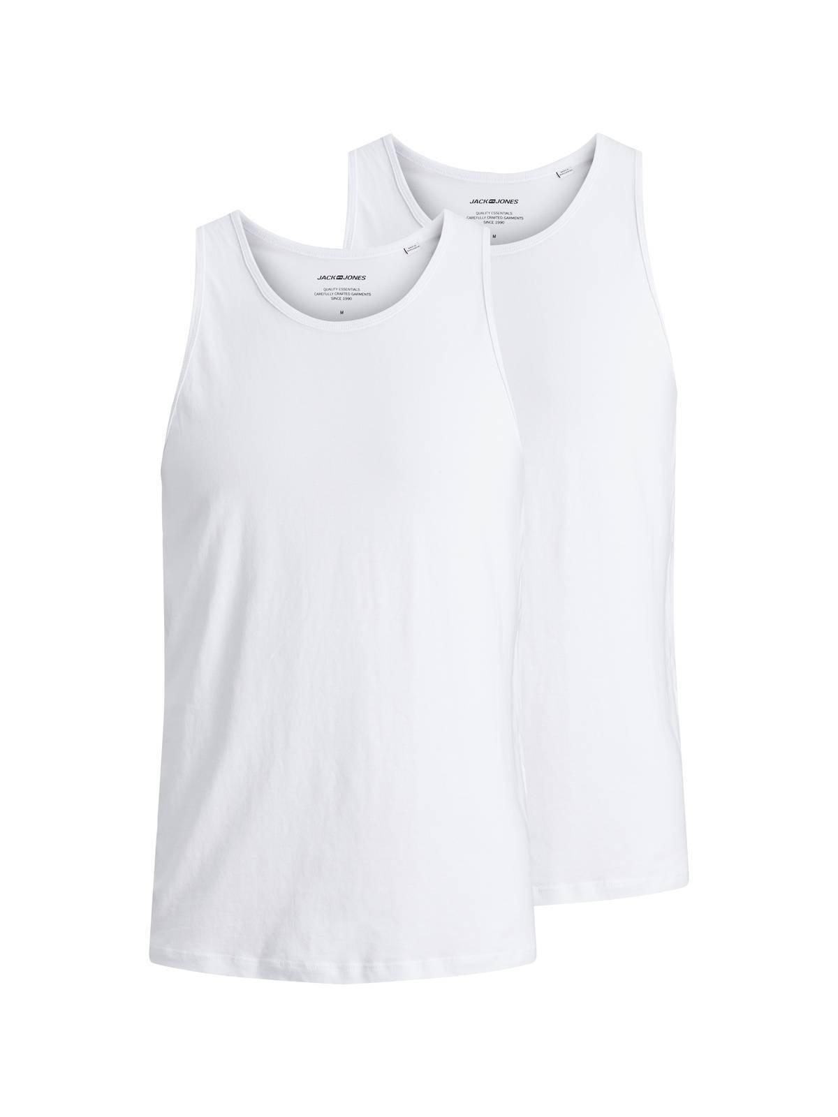 JACK & JONES Unterhemd 2er Pack Bequem sitzend-JACBASIC TANKTOP 2PK