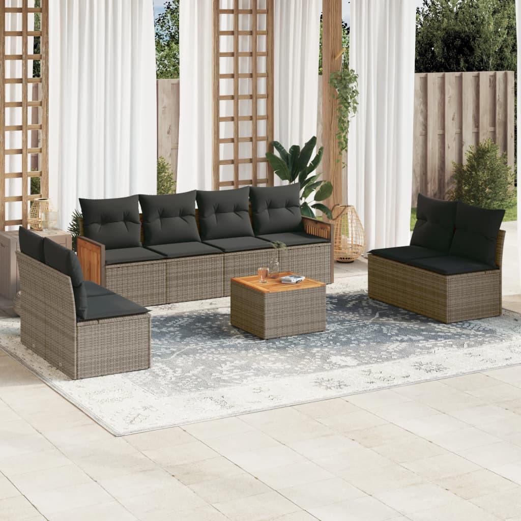 VidaXL Garten sofagarnitur poly-rattan