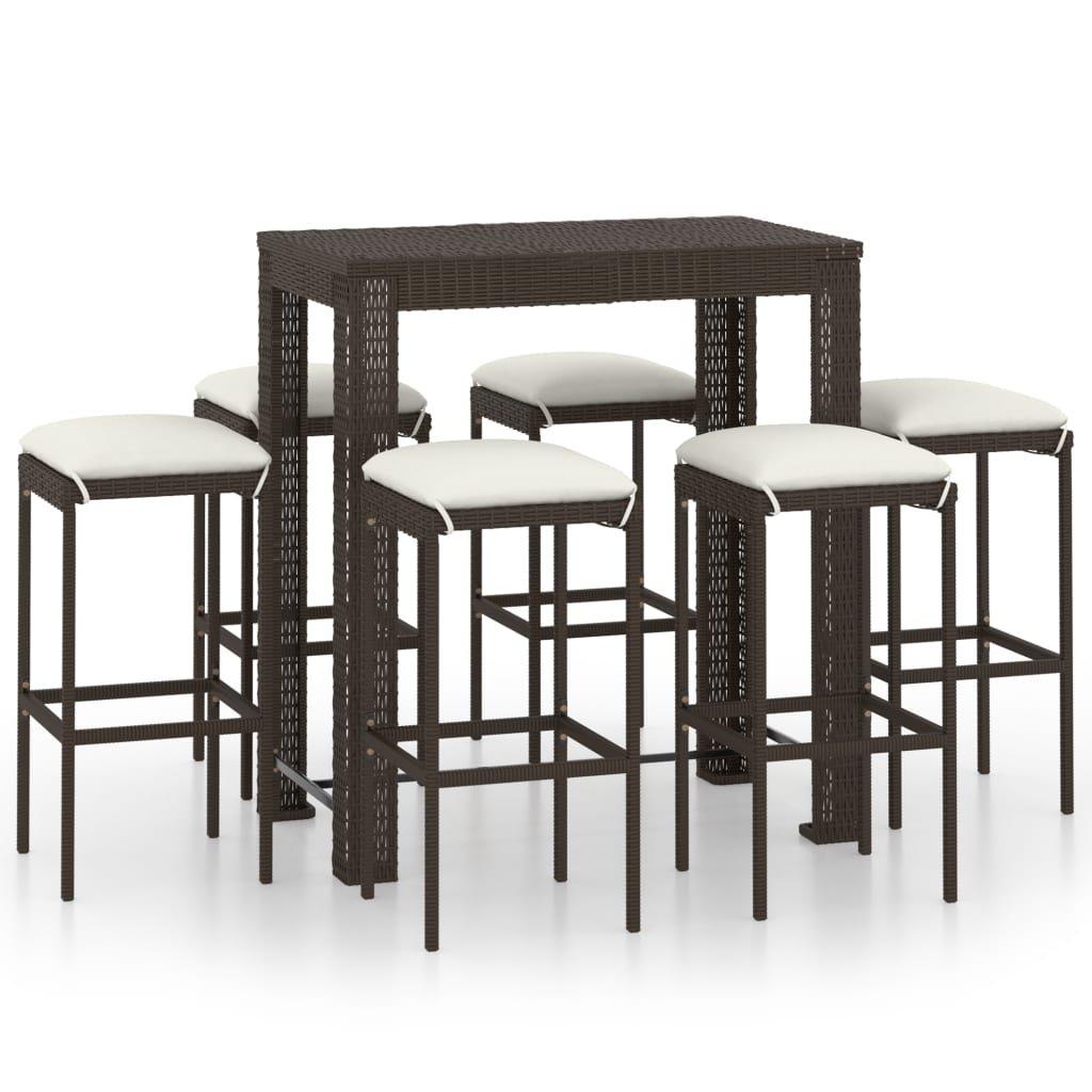 VidaXL Bar-set poly-rattan