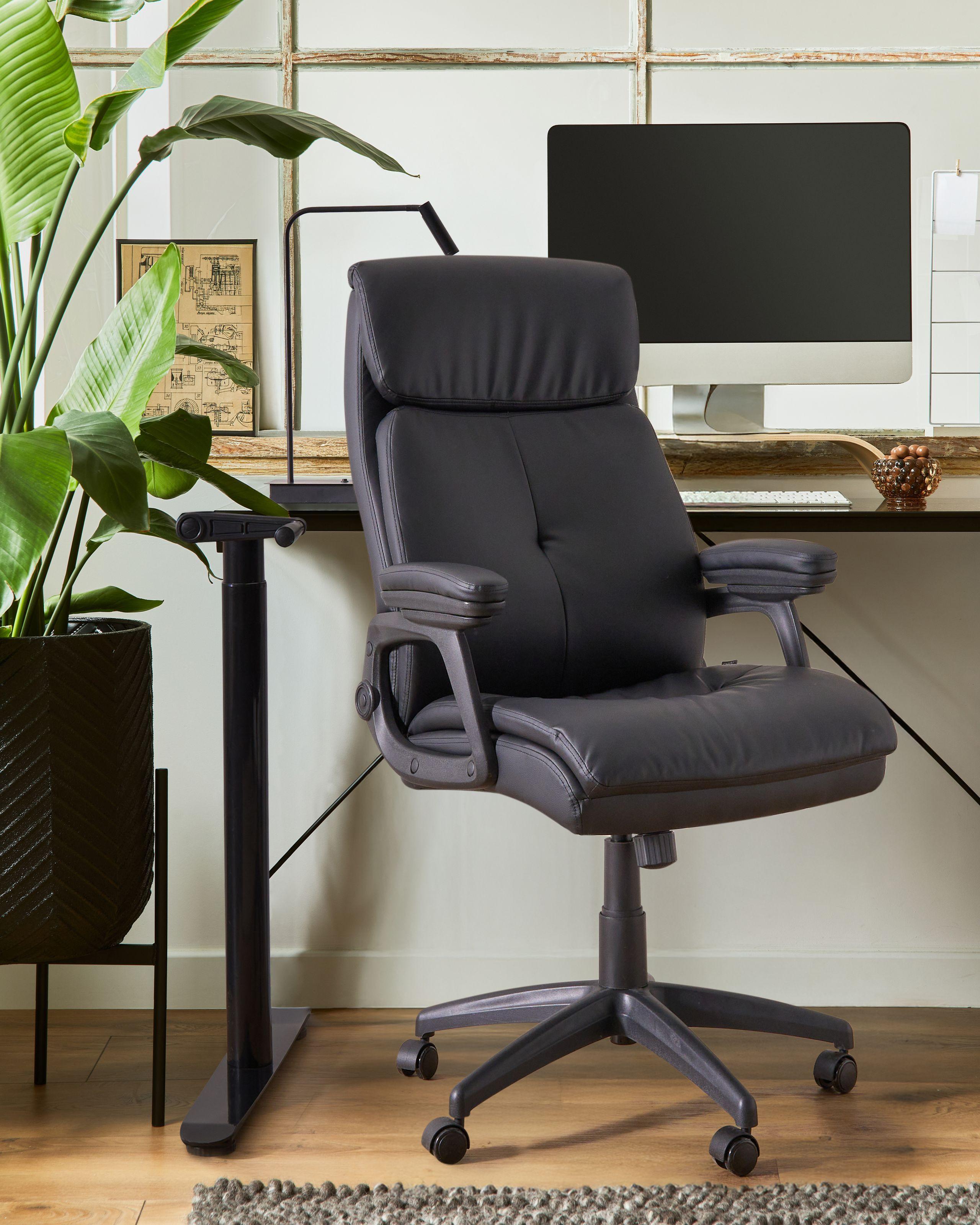 Beliani Chefsessel aus Kunstleder Klassisch DIRECTOR