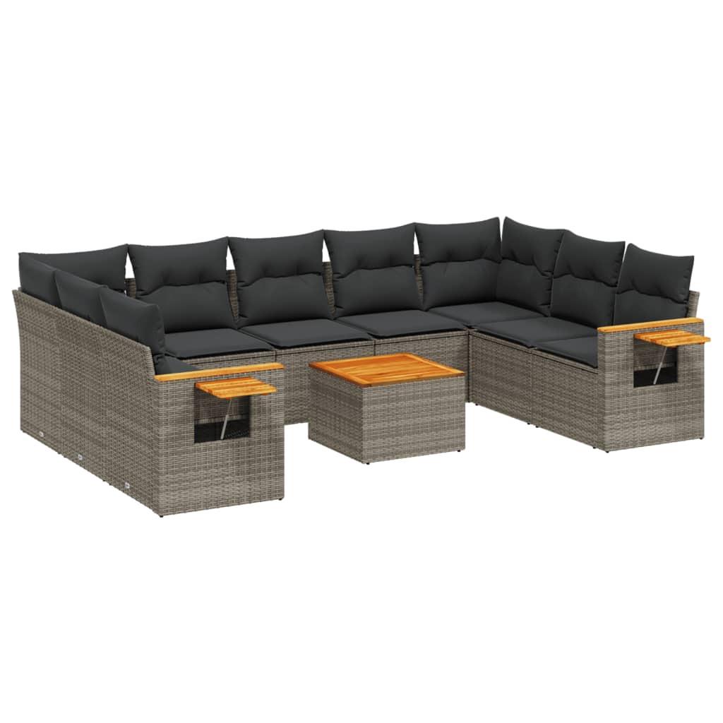 VidaXL Garten sofagarnitur poly-rattan