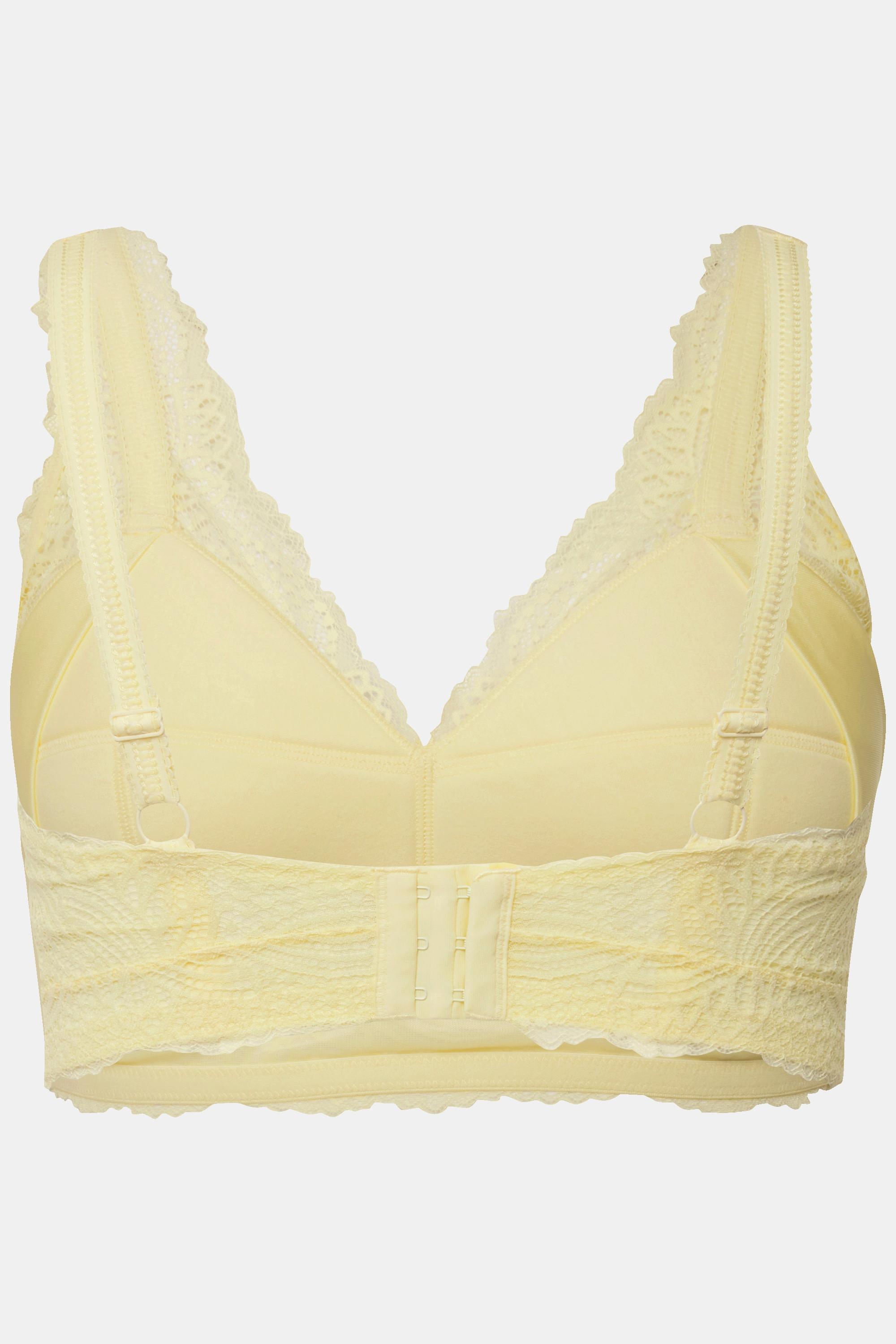 Ulla Popken Bralette, Softcups, Spitze, ohne Bügel, Cup B - F