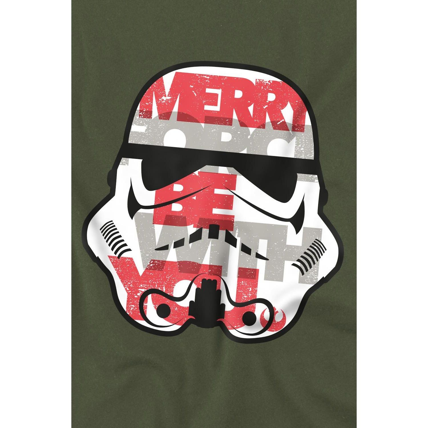 STAR WARS Merry Force Be With You Weihnachtsdesign T-Shirt
