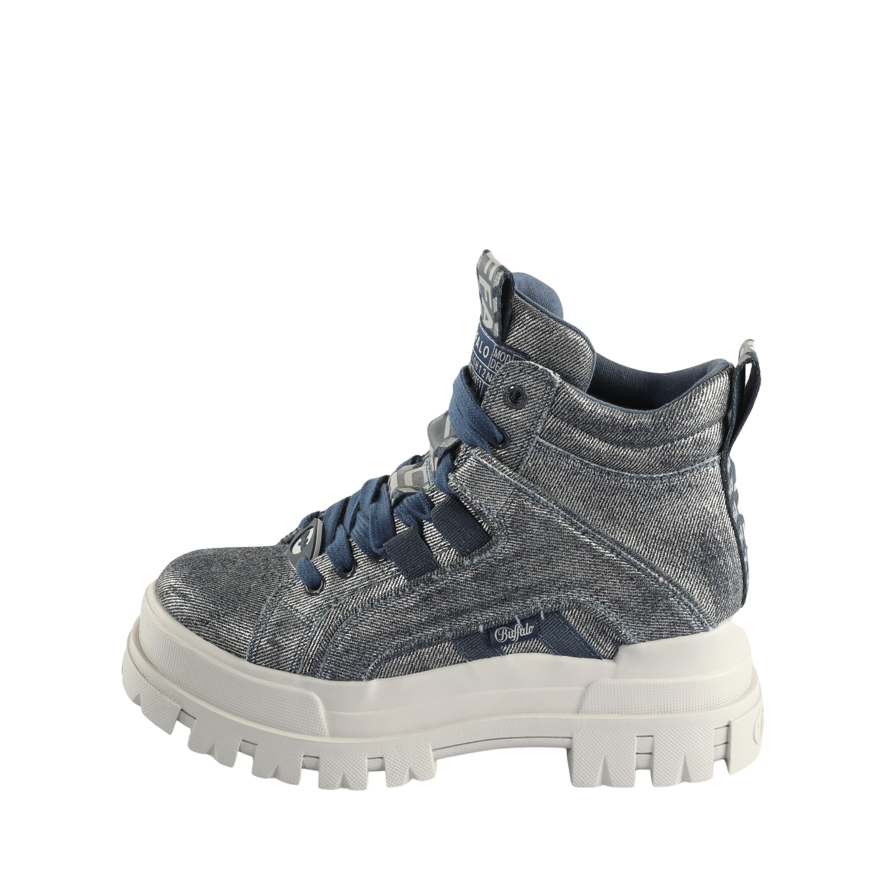 Buffalo damen stiefeletten aspha nc mid - vegan denim
