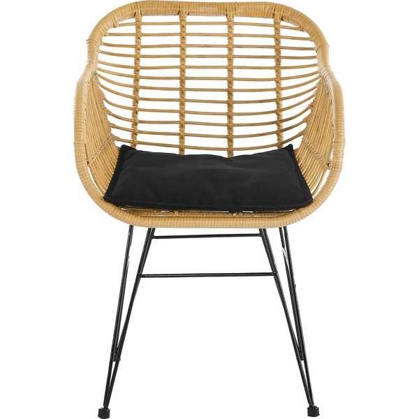 mutoni Gartensessel Polyrattan 2er-Set