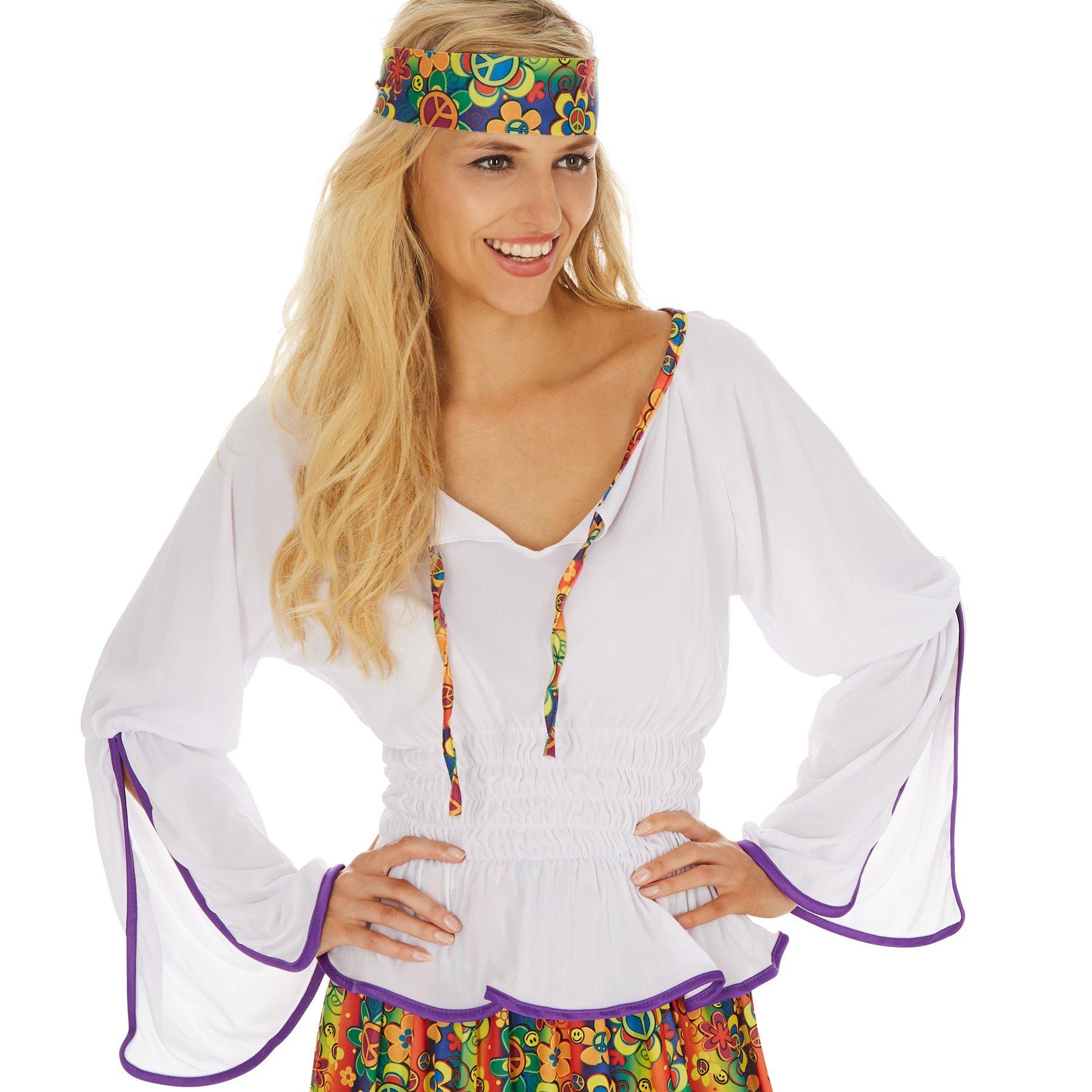 Tectake Frauenkostüm Lady Love & Peace