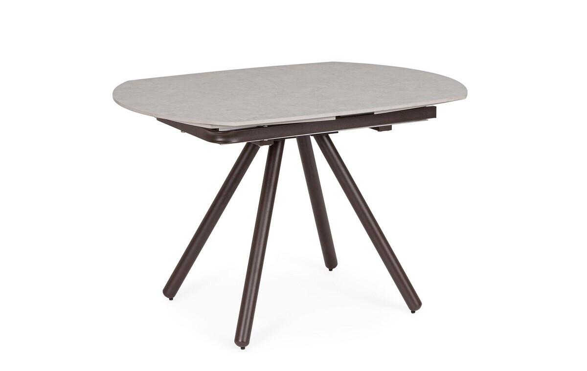 mutoni Ausziehtisch Raita rost-hellgrau 119-178x90