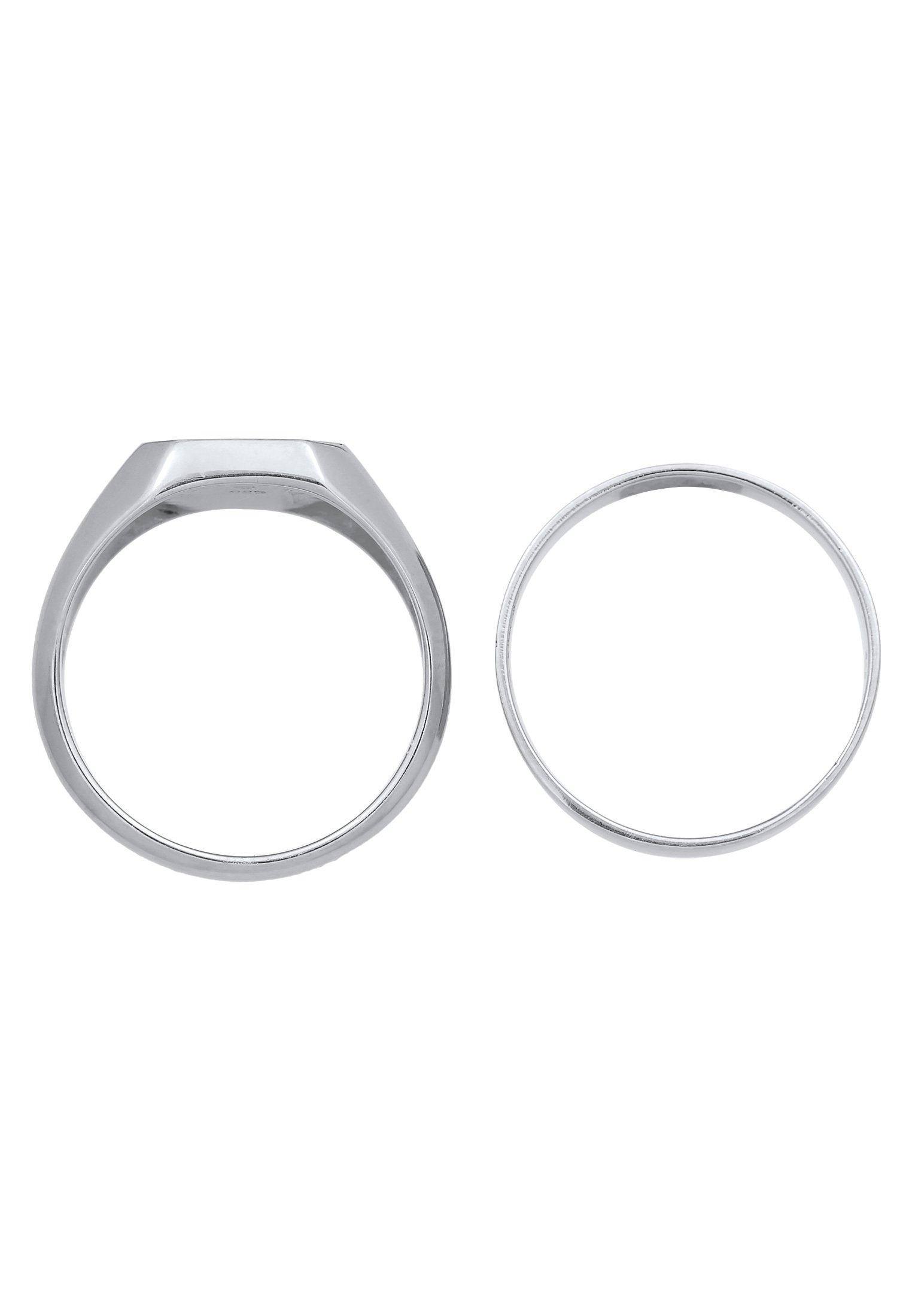 Kuzzoi Ring Siegelring Bandring Set
