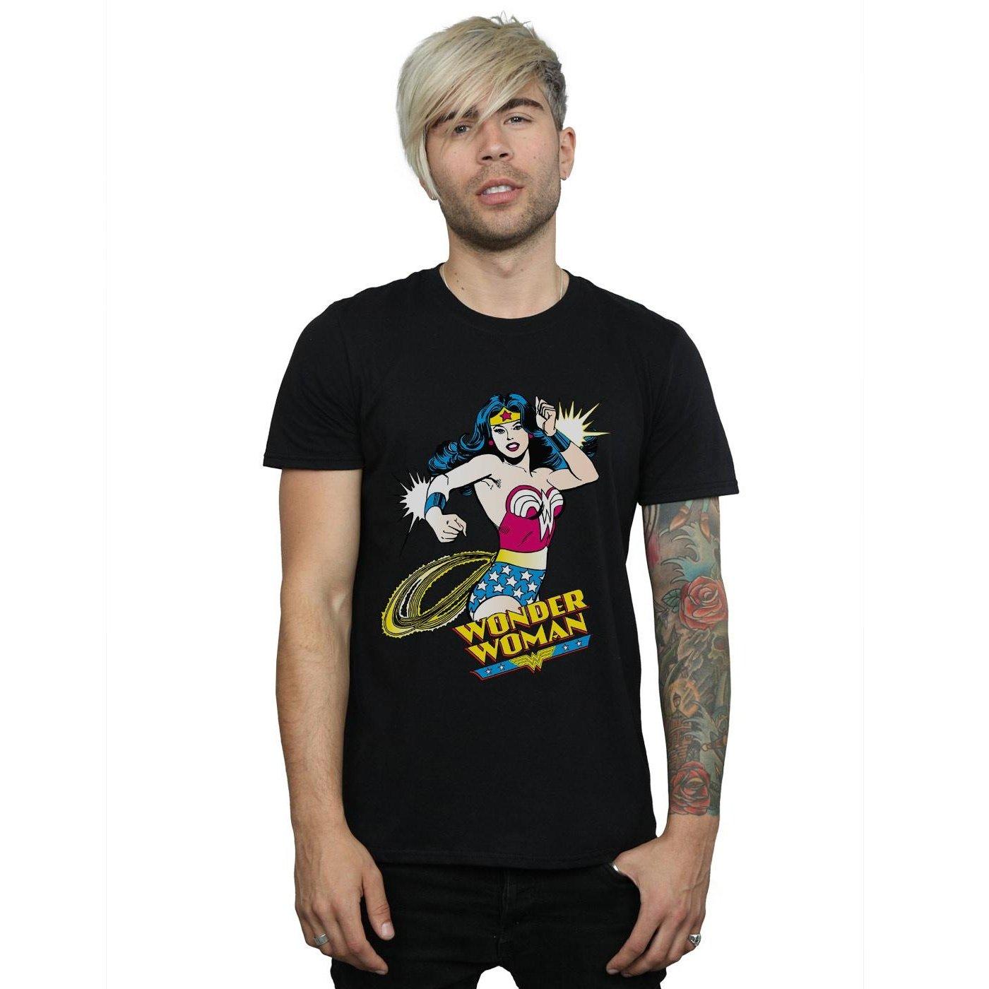Wonder Woman Wonder Woman Lasso Logo Print T-Shirt