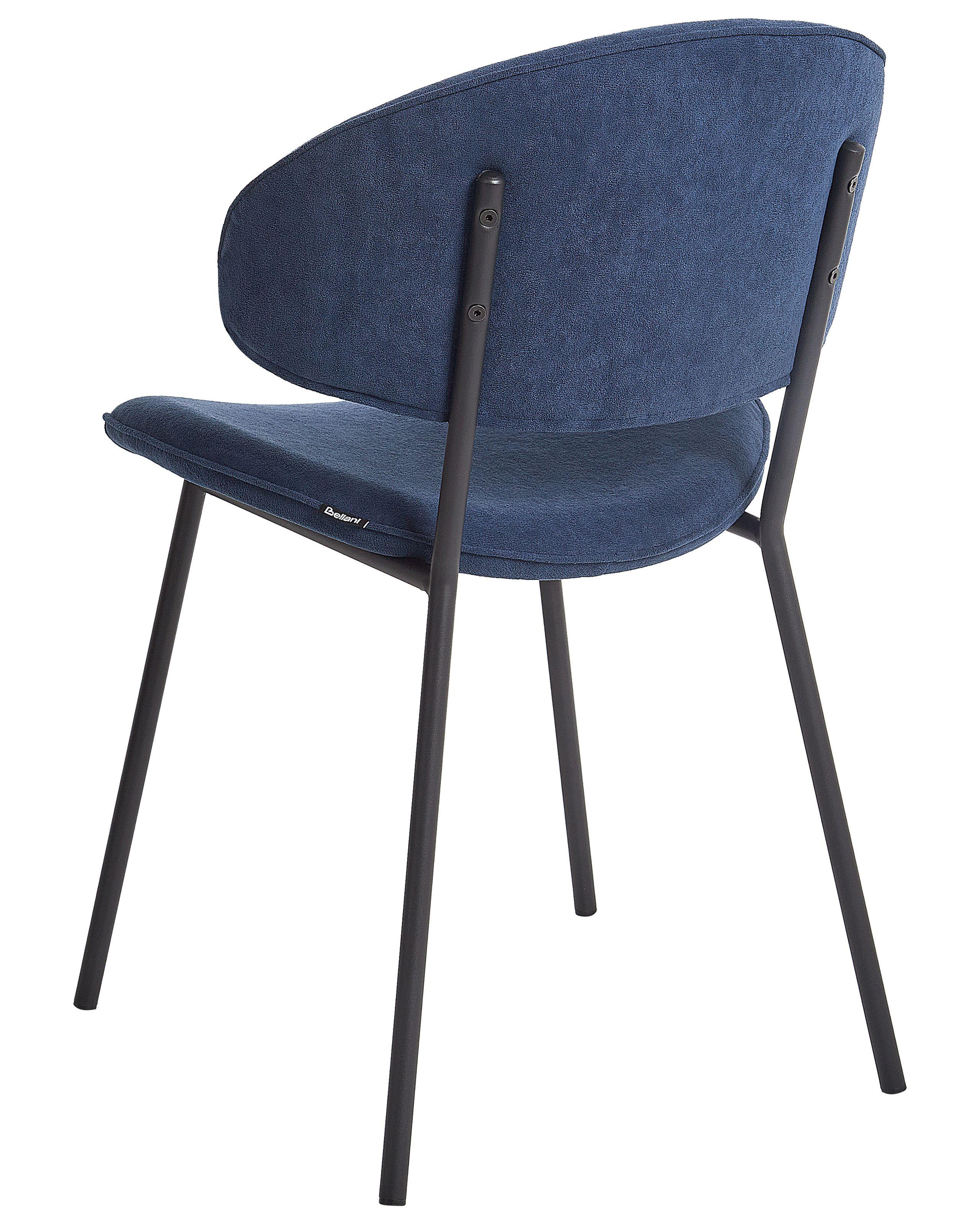 Beliani Esszimmerstuhl 2er Set aus Polyester Modern KIANA