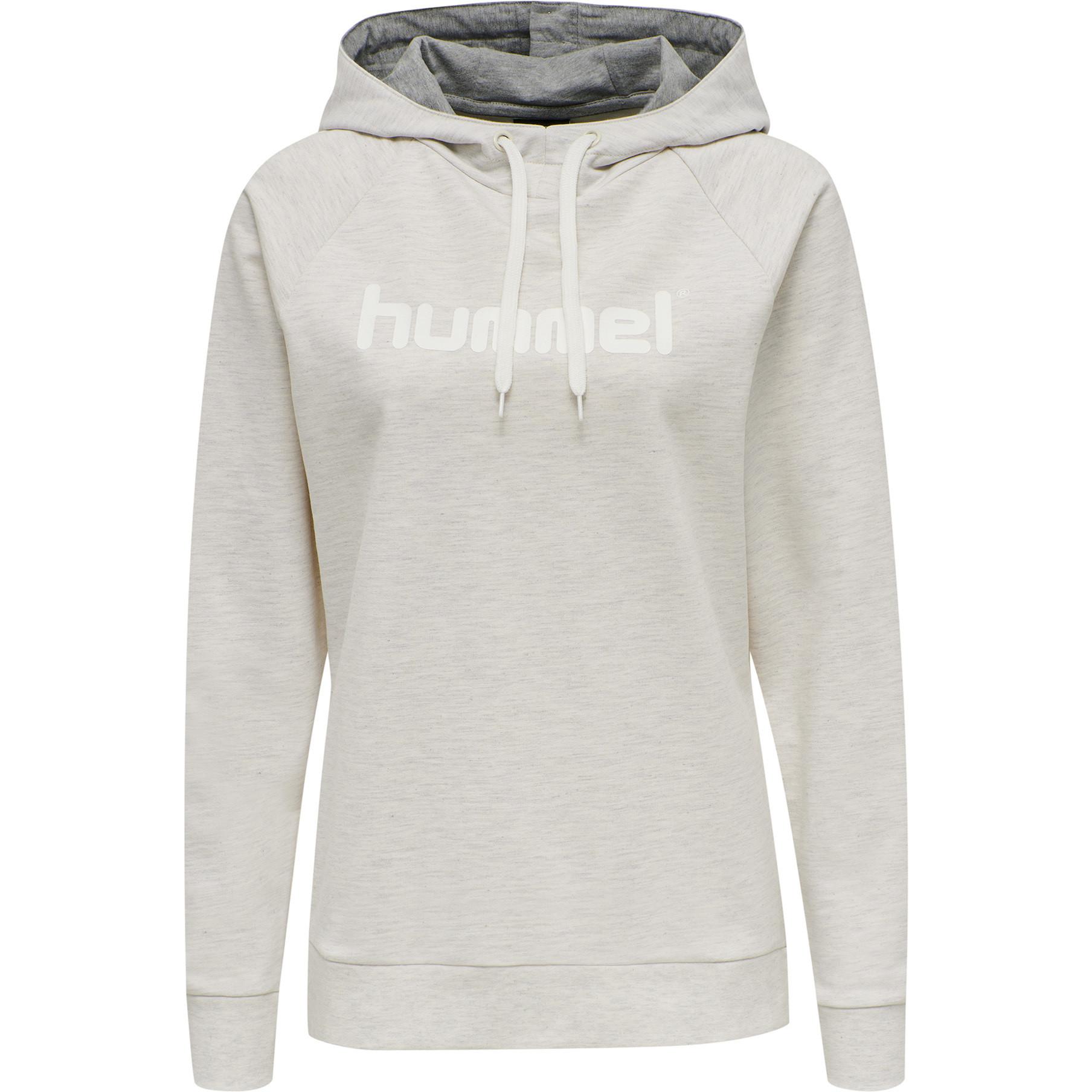 Hummel damen-kapuzenpulli go logo