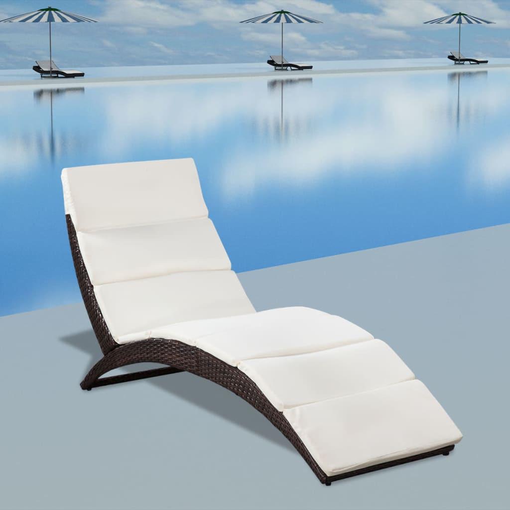 VidaXL Sonnenliege poly-rattan