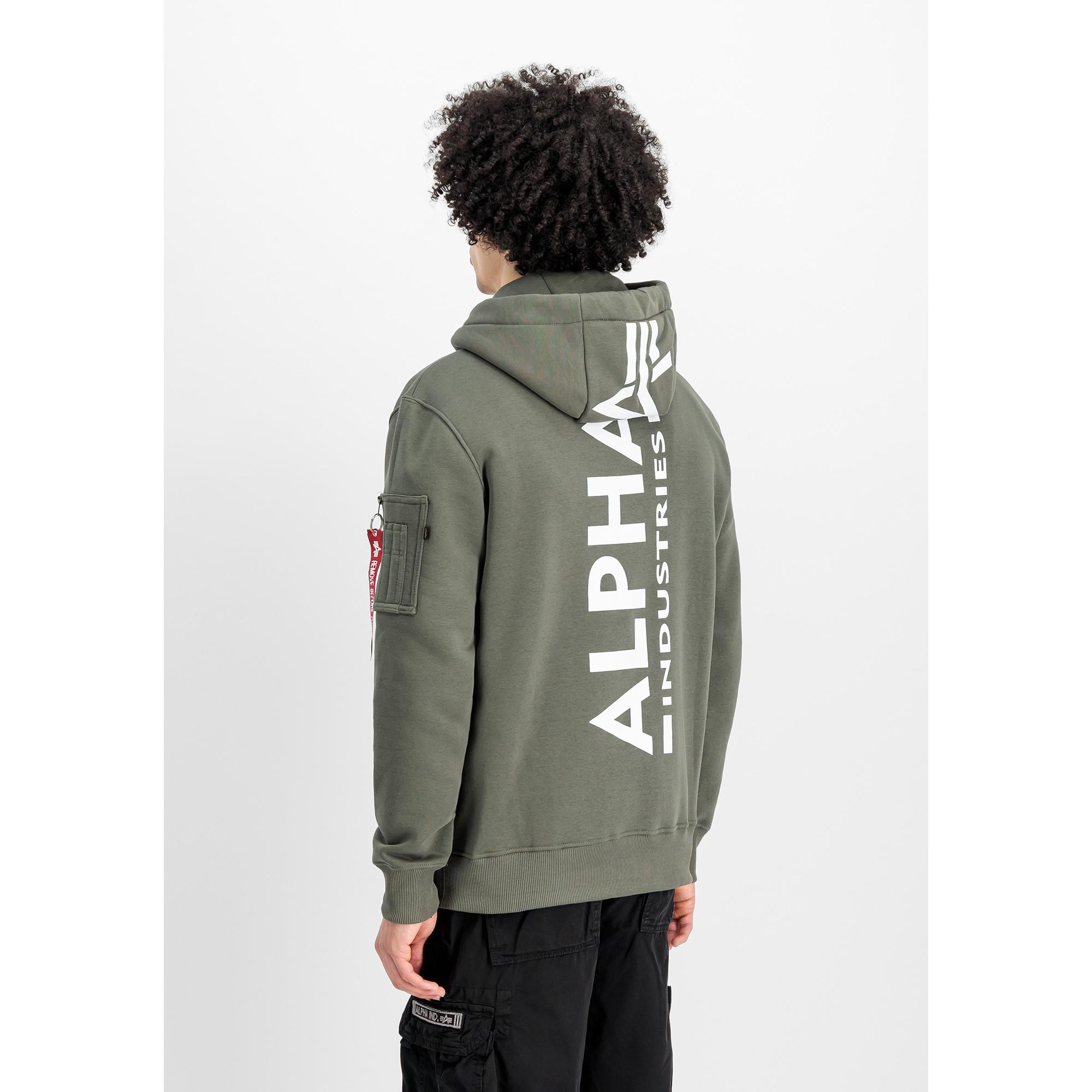Alpha Industries Back Print Hoody Sweatshirt
