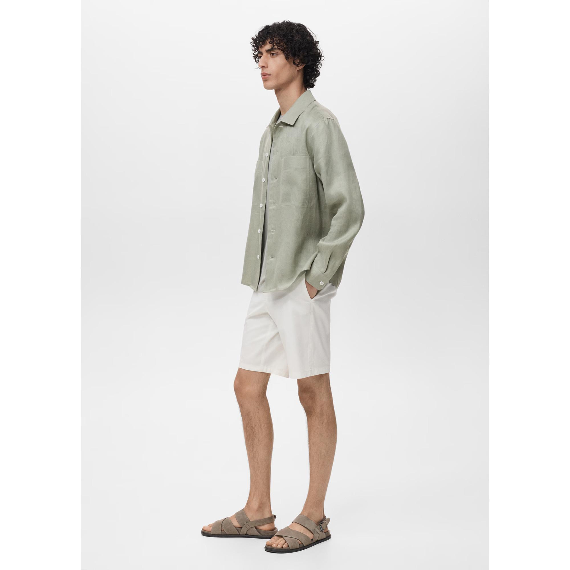 Mango Man Overshirt mit Brusttaschen