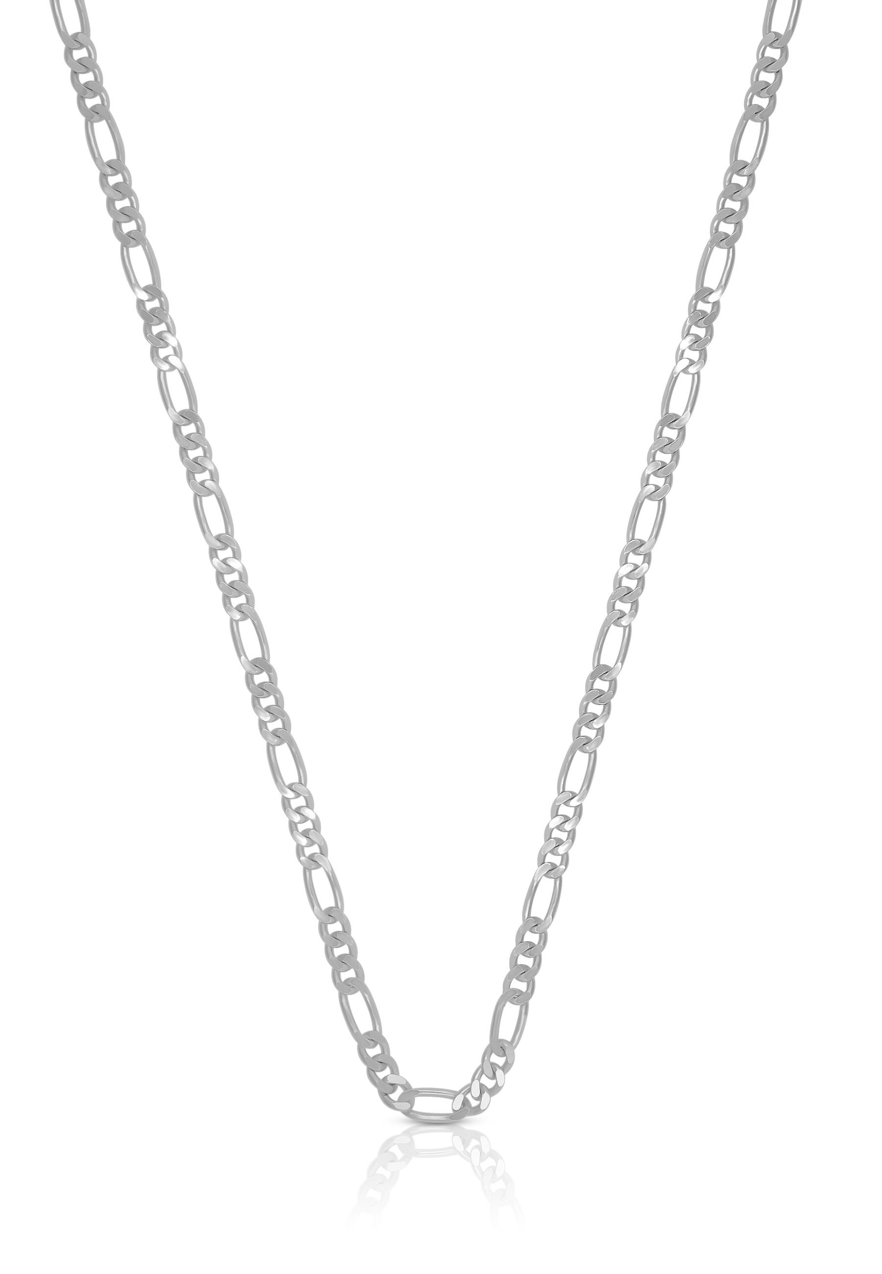 MUAU Schmuck Collier Figaro Weissgold 750, 2.2mm, 45cm