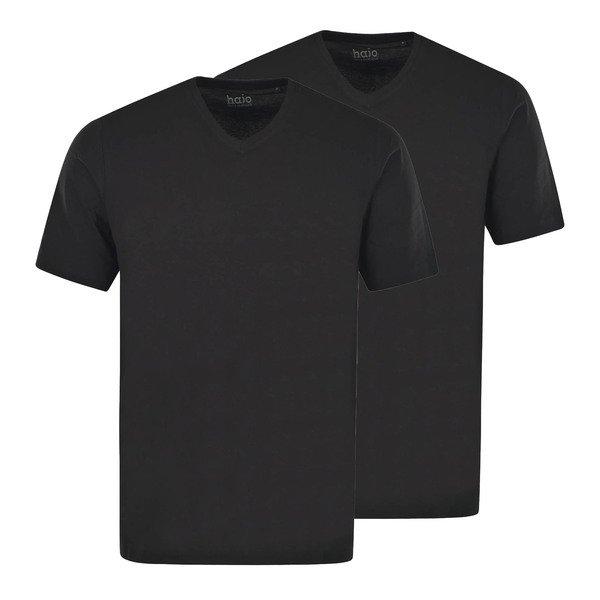 hajo V-Ausschnitt Kurzarm T-Shirt 2er Pack
