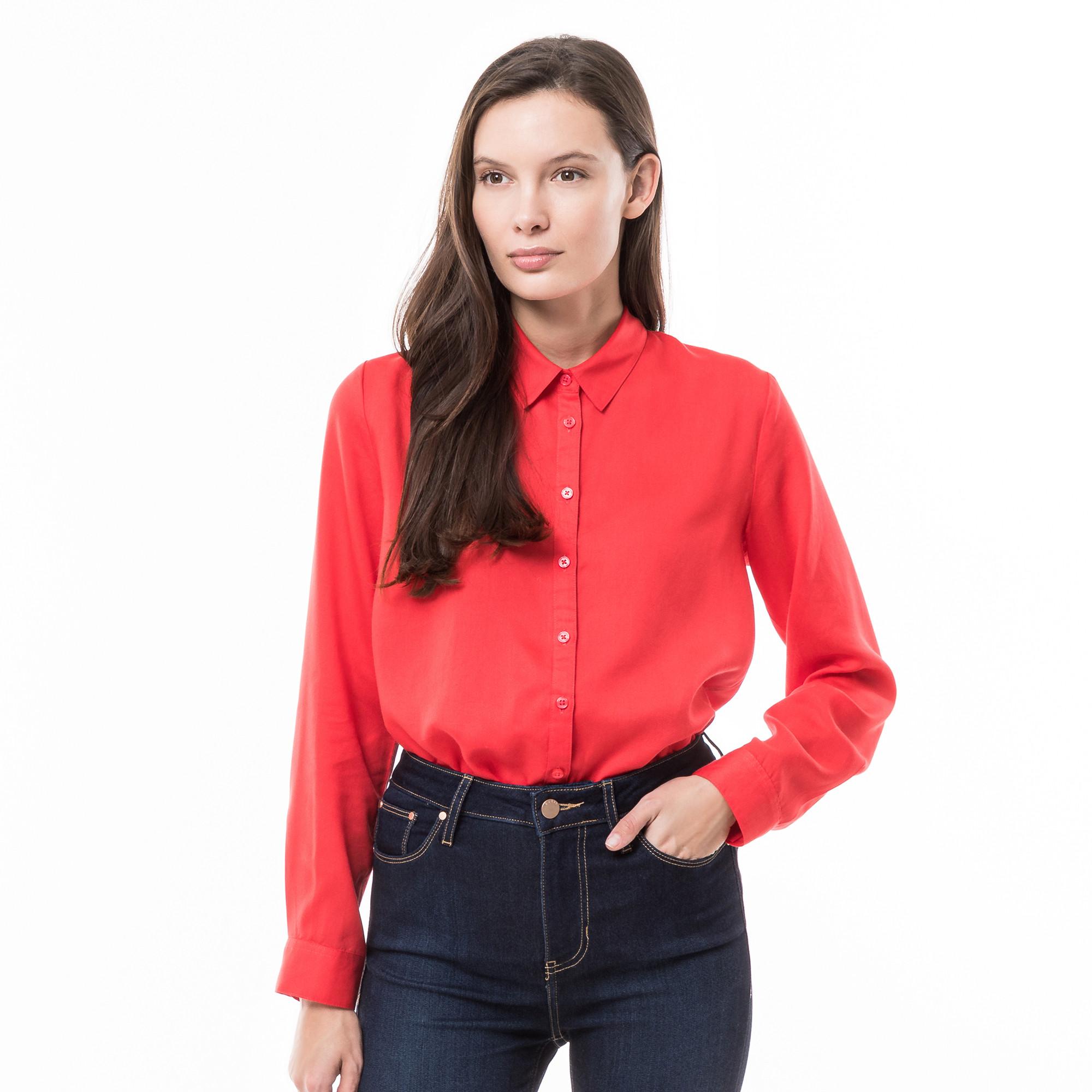 Manor Woman Langarm Bluse gepunktet