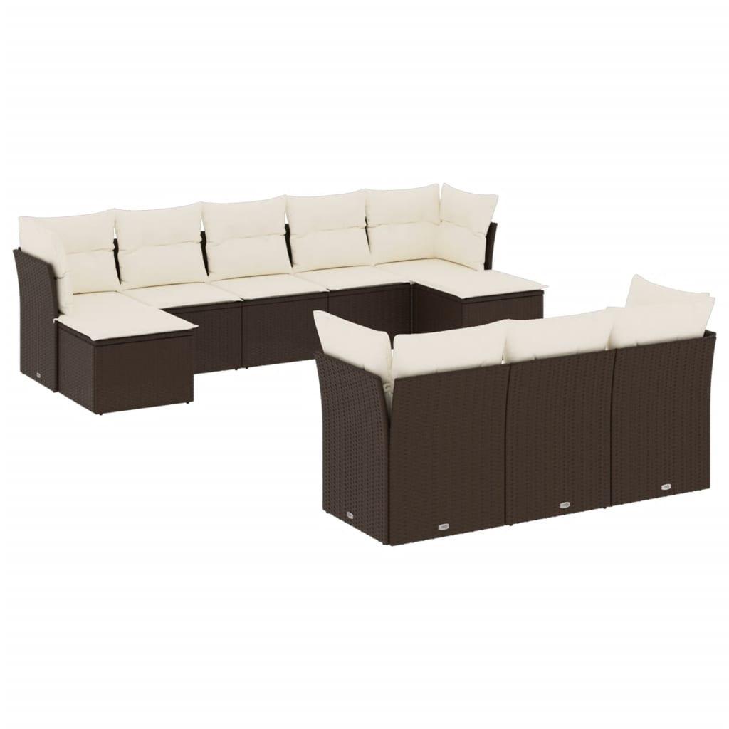 VidaXL Garten sofagarnitur poly-rattan