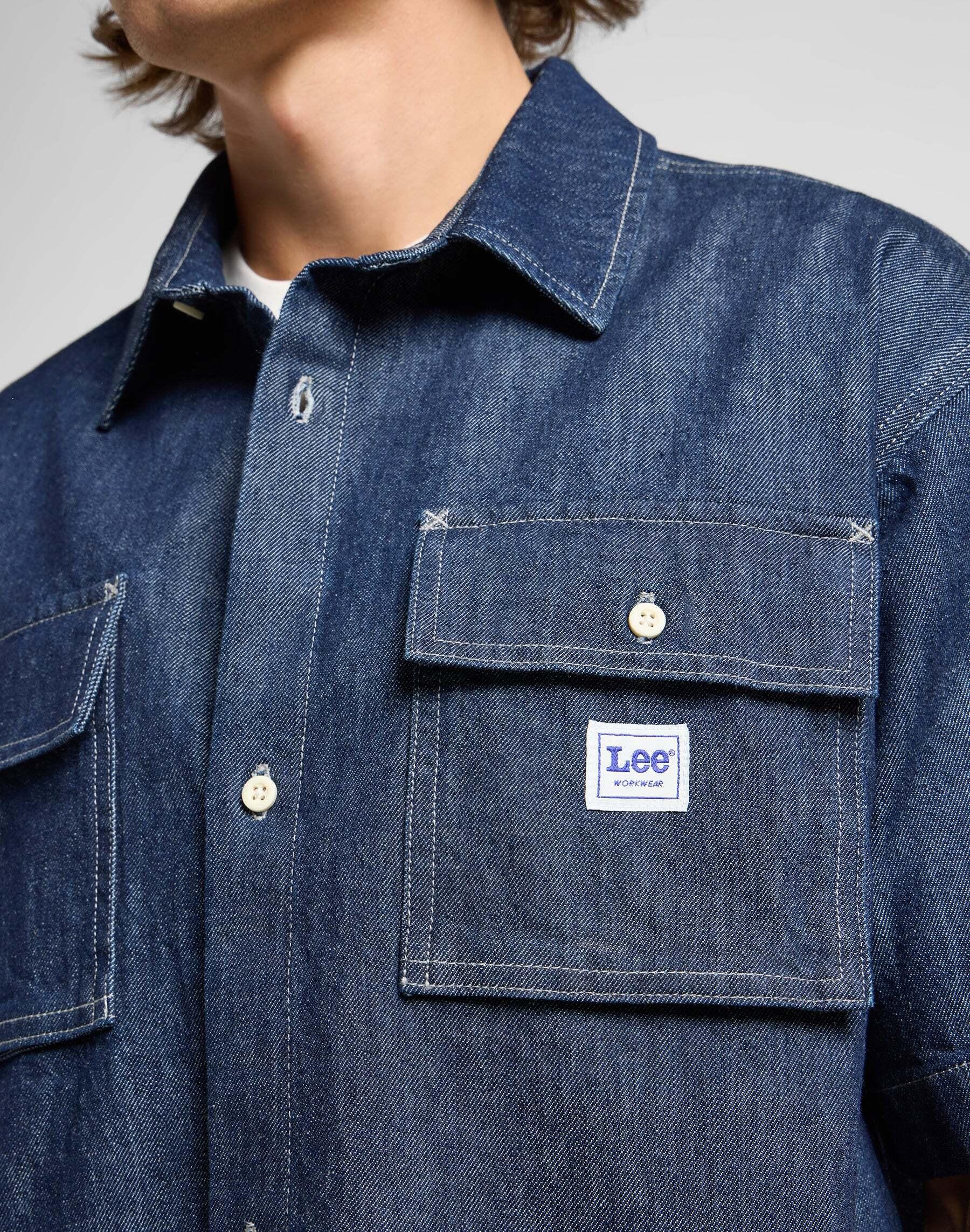 Lee Kurzarm Workwear Jeanshemd