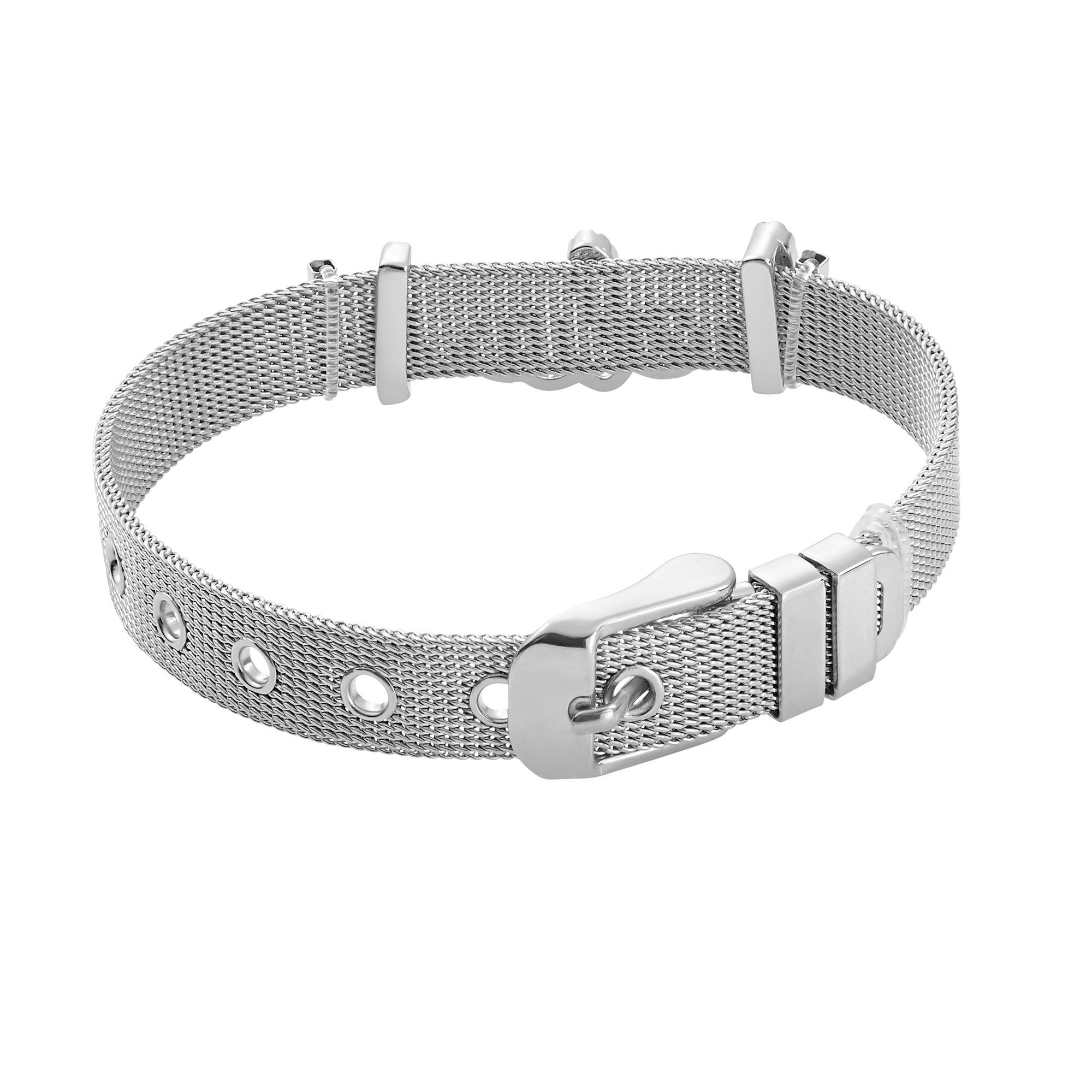 Heideman Mesh Armband Believe poliert