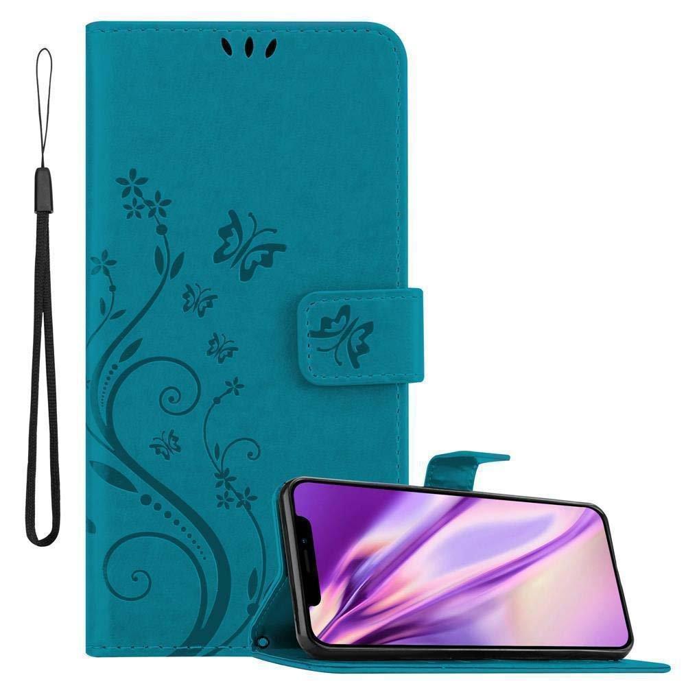 Cadorabo Hülle für Apple iPhone 11 PRO MAX Blumen Design Magnetverschluss