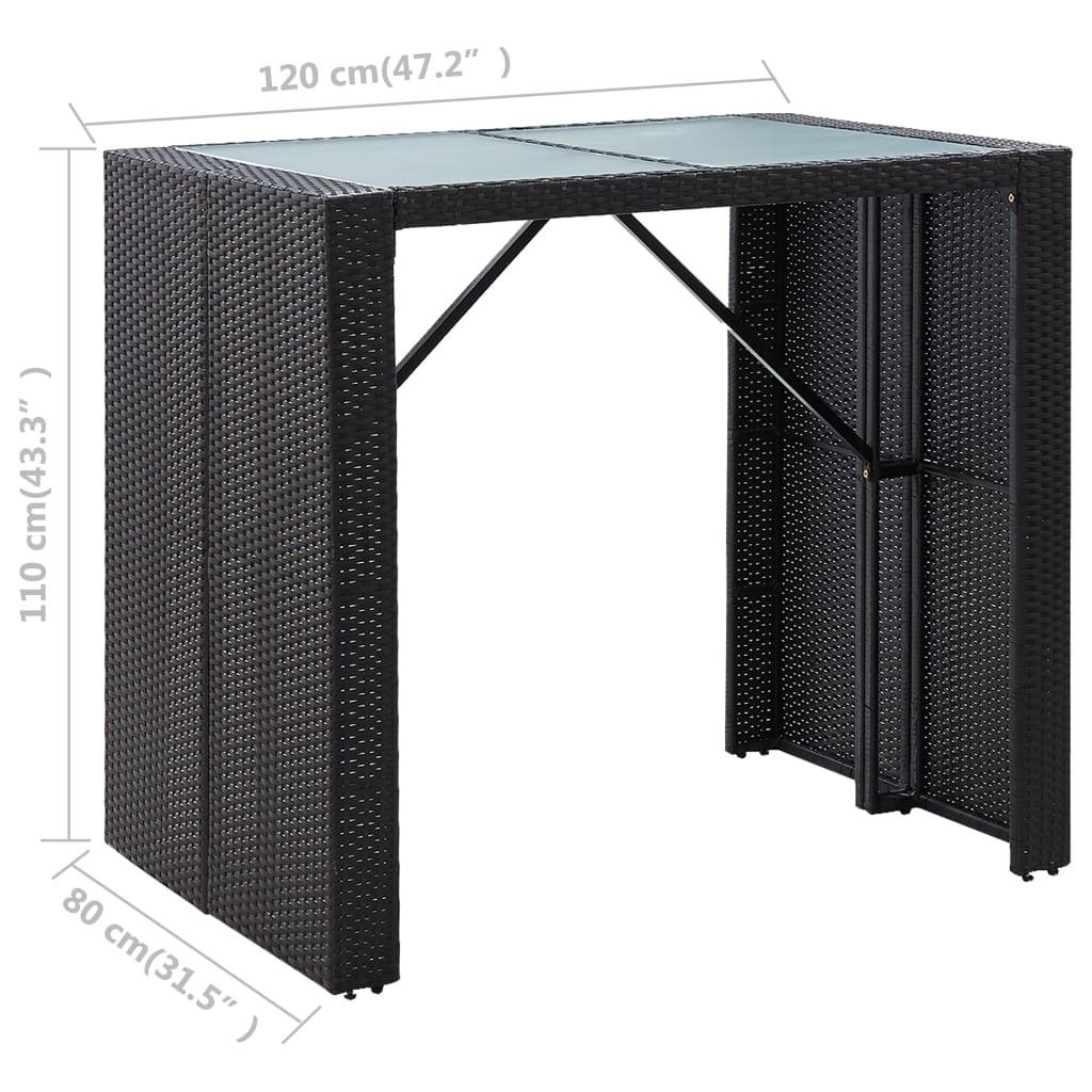 VidaXL Bar-set poly-rattan