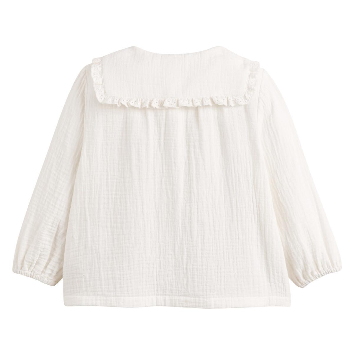 La Redoute Collections Bluse mit Bubikragen