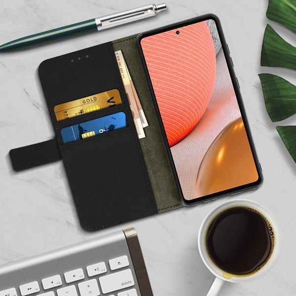 Avizar Bookcover Samsung Galaxy A72 Schwarz