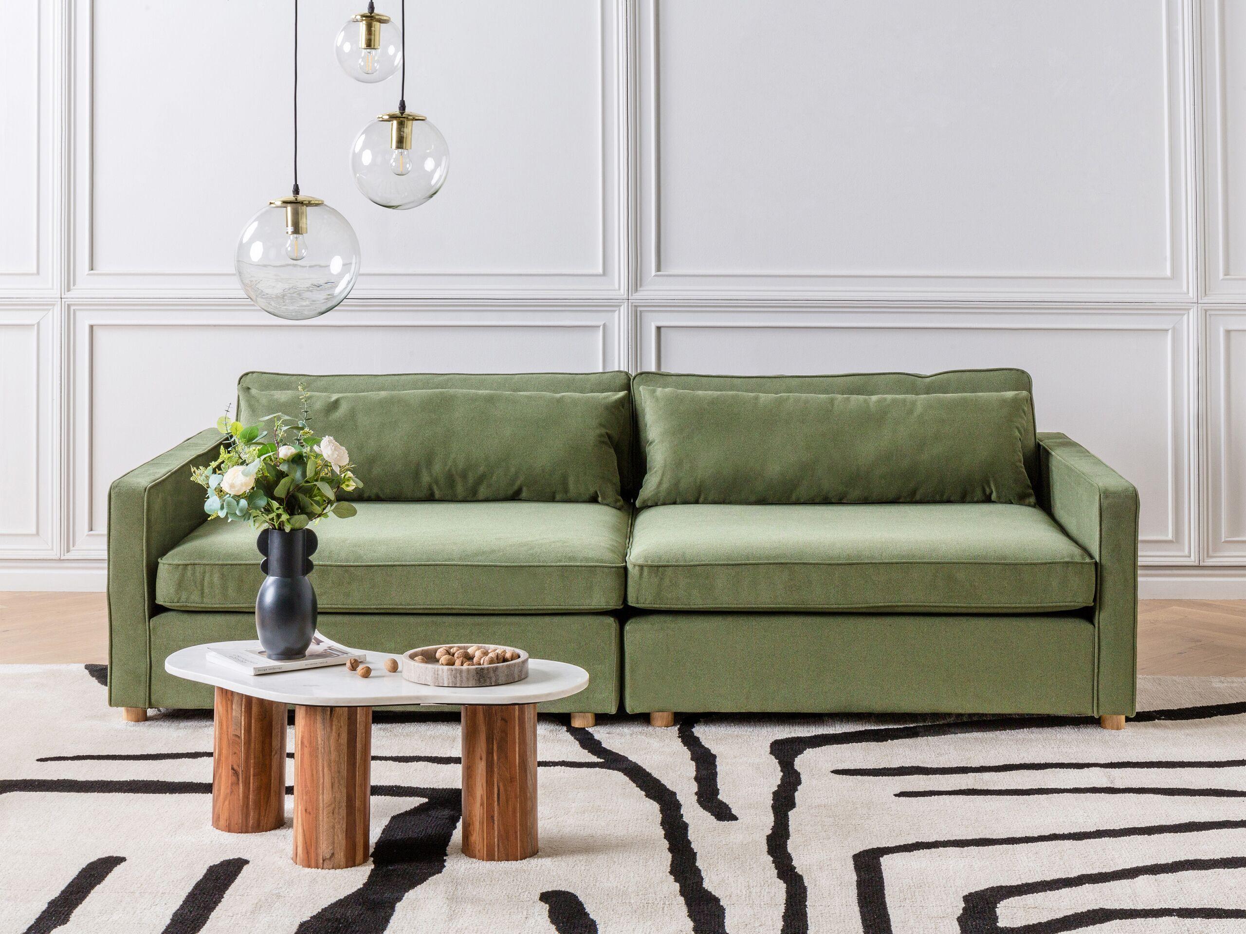Beliani 3 Sitzer Sofa aus Polyester Modern VINSTRA