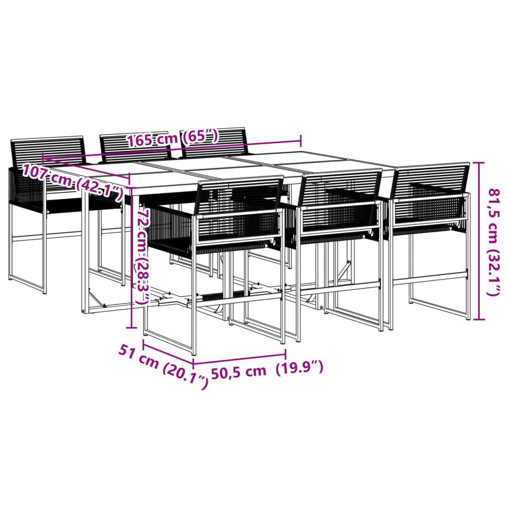 VidaXL Garten essgruppe poly-rattan