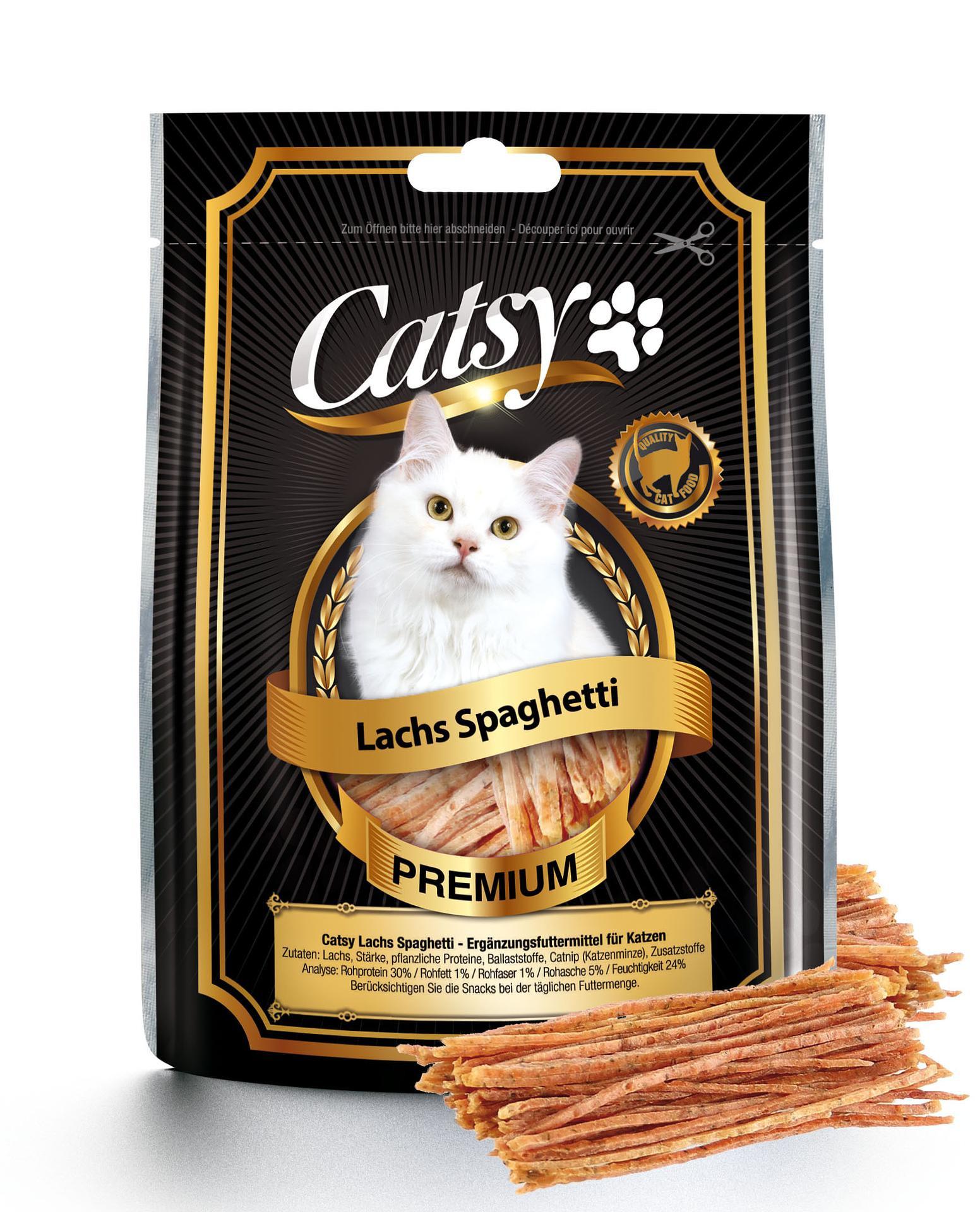 CATSY Katzensnack Lachs Spaghetti