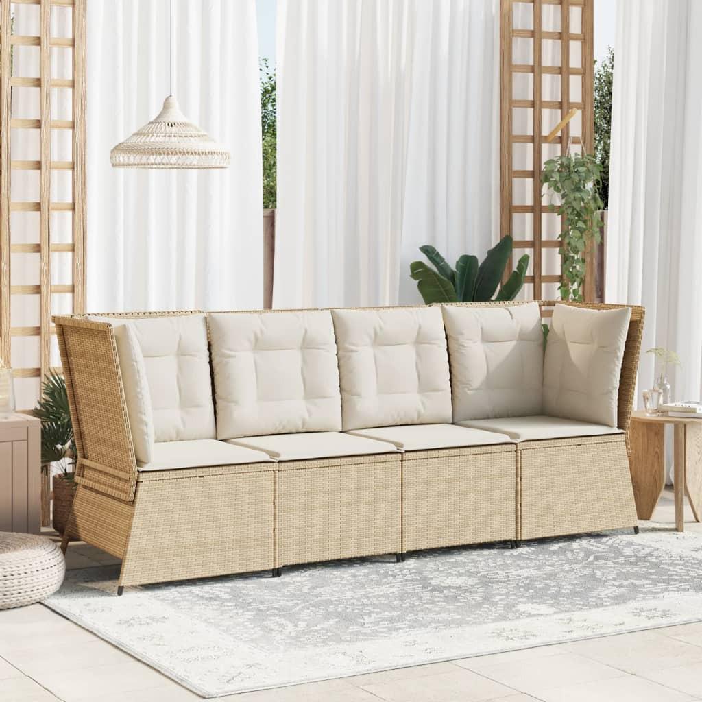 VidaXL Gartensofa poly-rattan