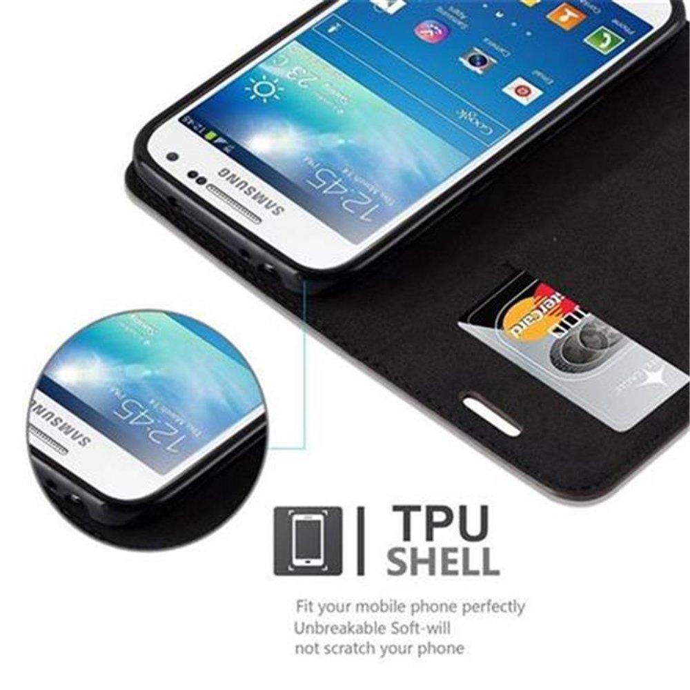 Cadorabo Cadorabo Hülle kompatibel mit Samsung Galaxy S4 MINI - Schutzhülle mit Magnetverschluss, Standfunktion und Kartenfach