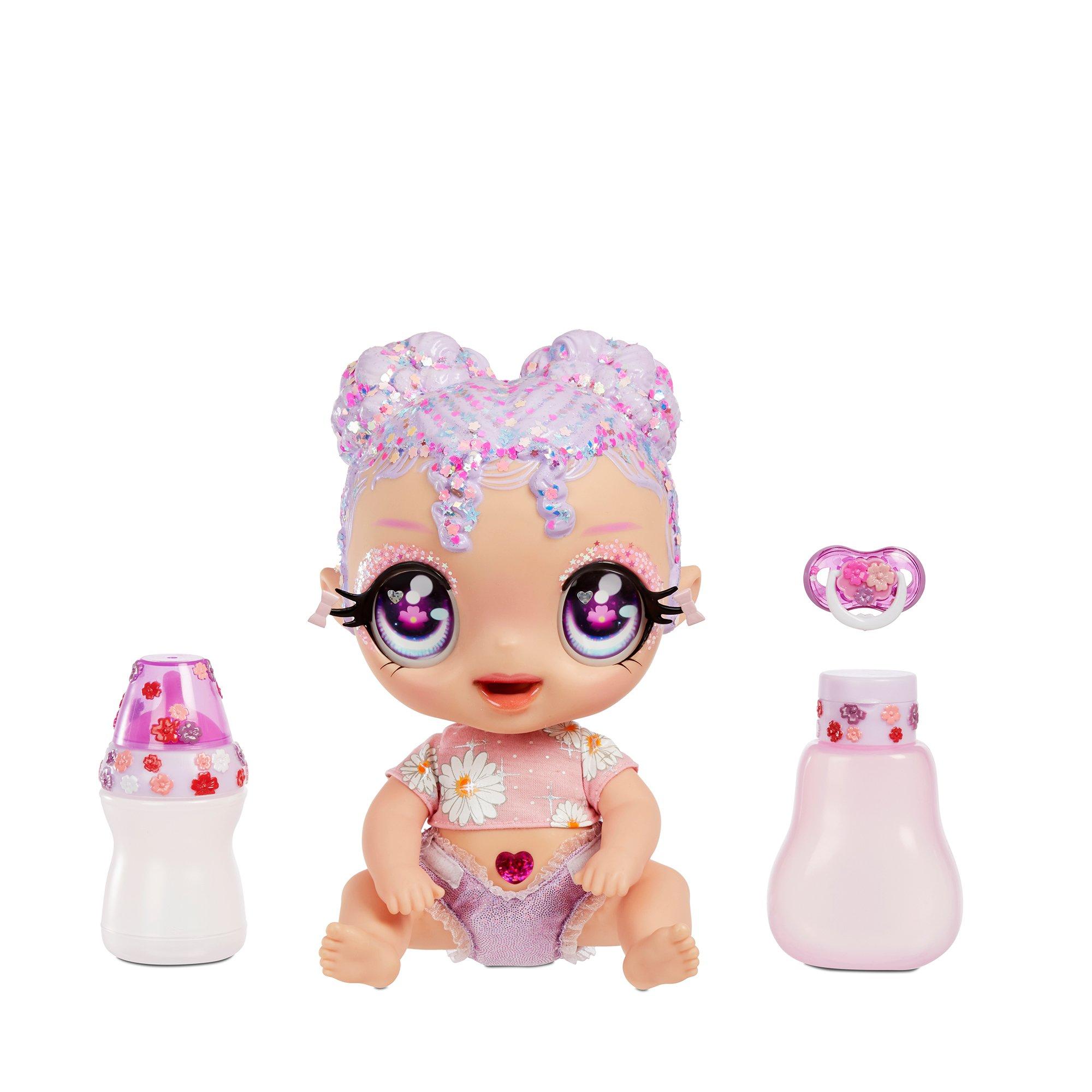 MGA Glitter Babyz Puppe - Lila Wildbloom