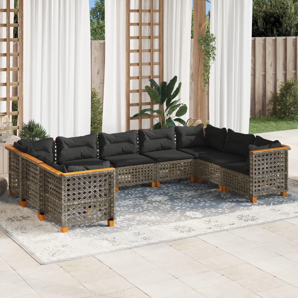 VidaXL Garten sofagarnitur poly-rattan