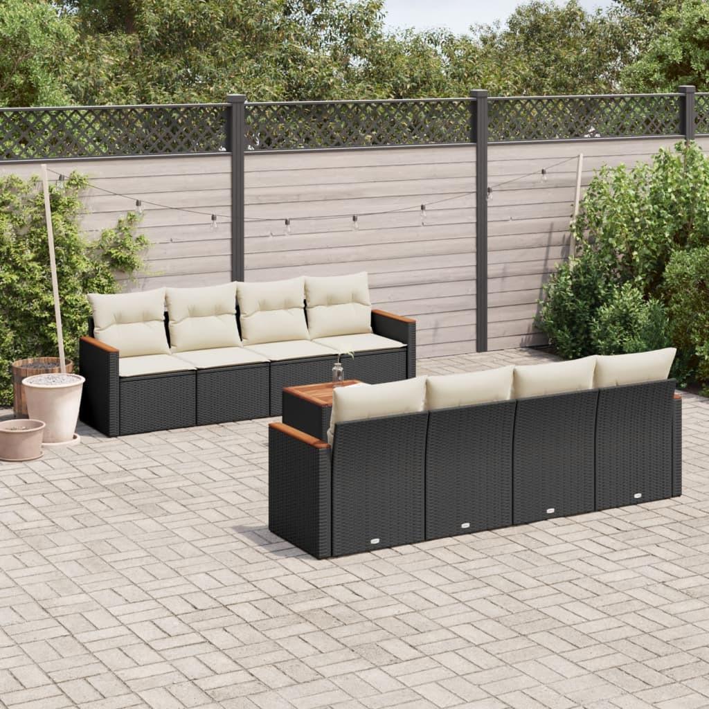 VidaXL Garten sofagarnitur poly-rattan