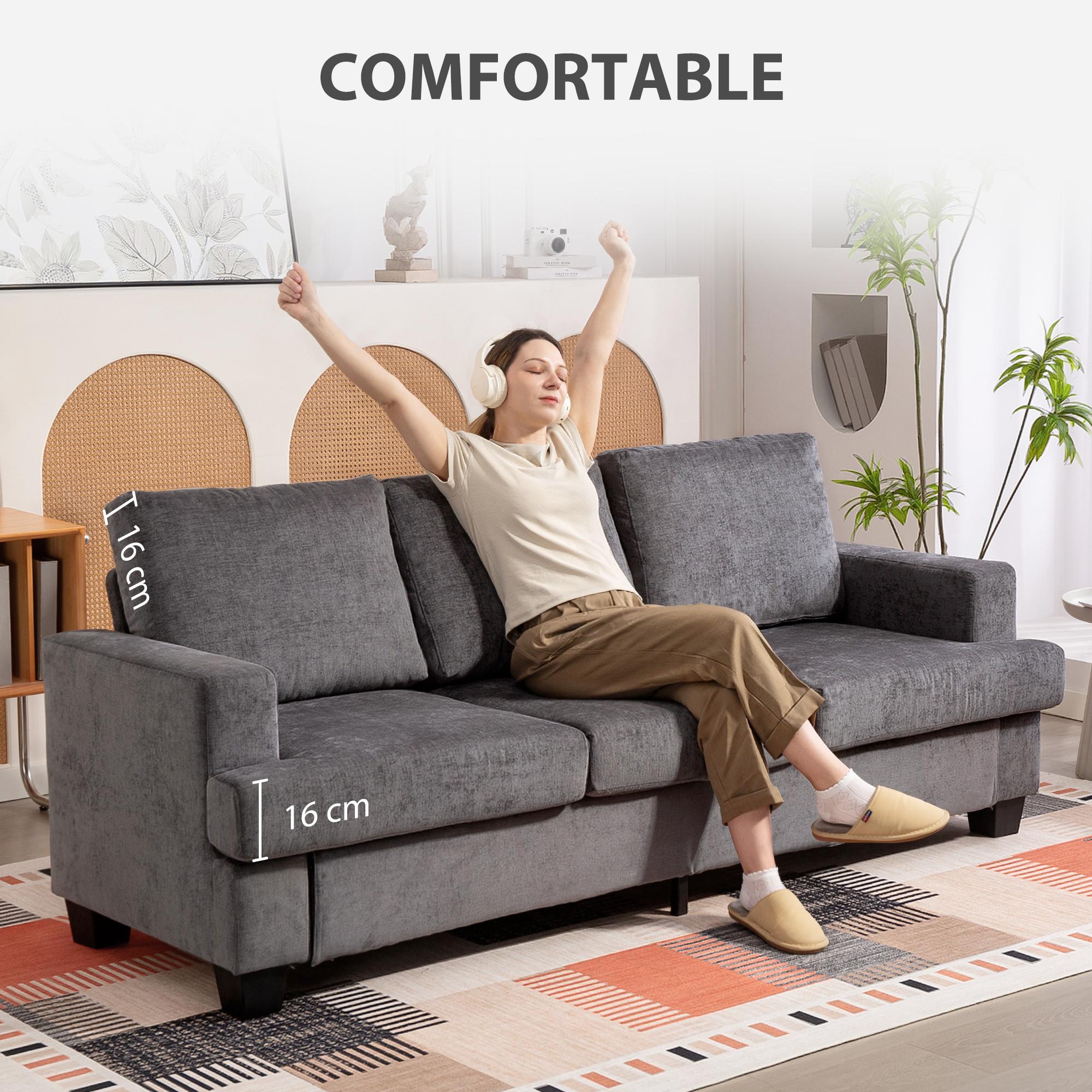 HOMCOM 3-Sitzer-Sofa