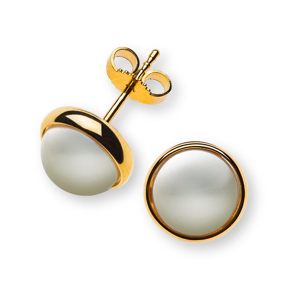 MUAU Schmuck Creolen Gelbgold 750 U-Profil Scharnier 11.8mm