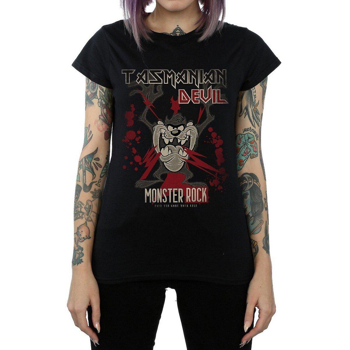 LOONEY TUNES Monster Rock Tasmanian Devil Slim Fit T-Shirt