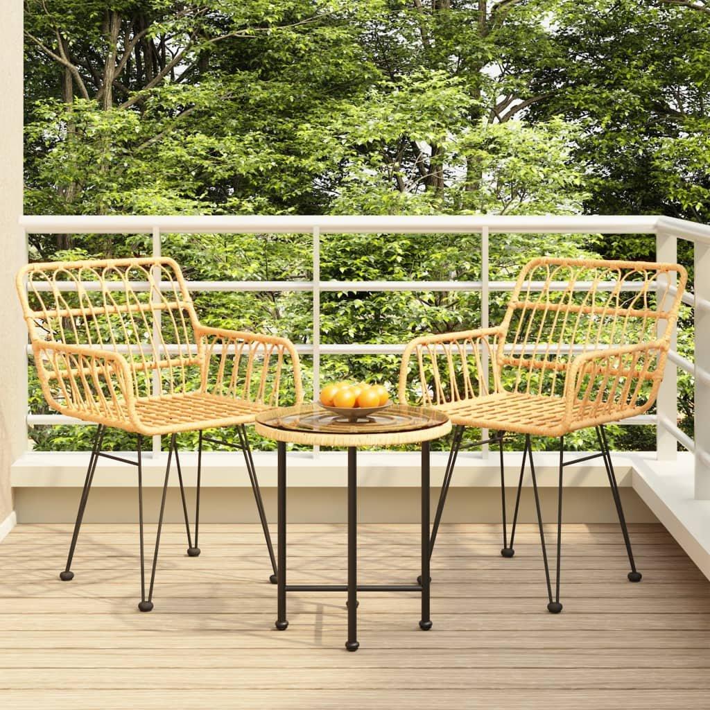 VidaXL Garten essgruppe poly-rattan