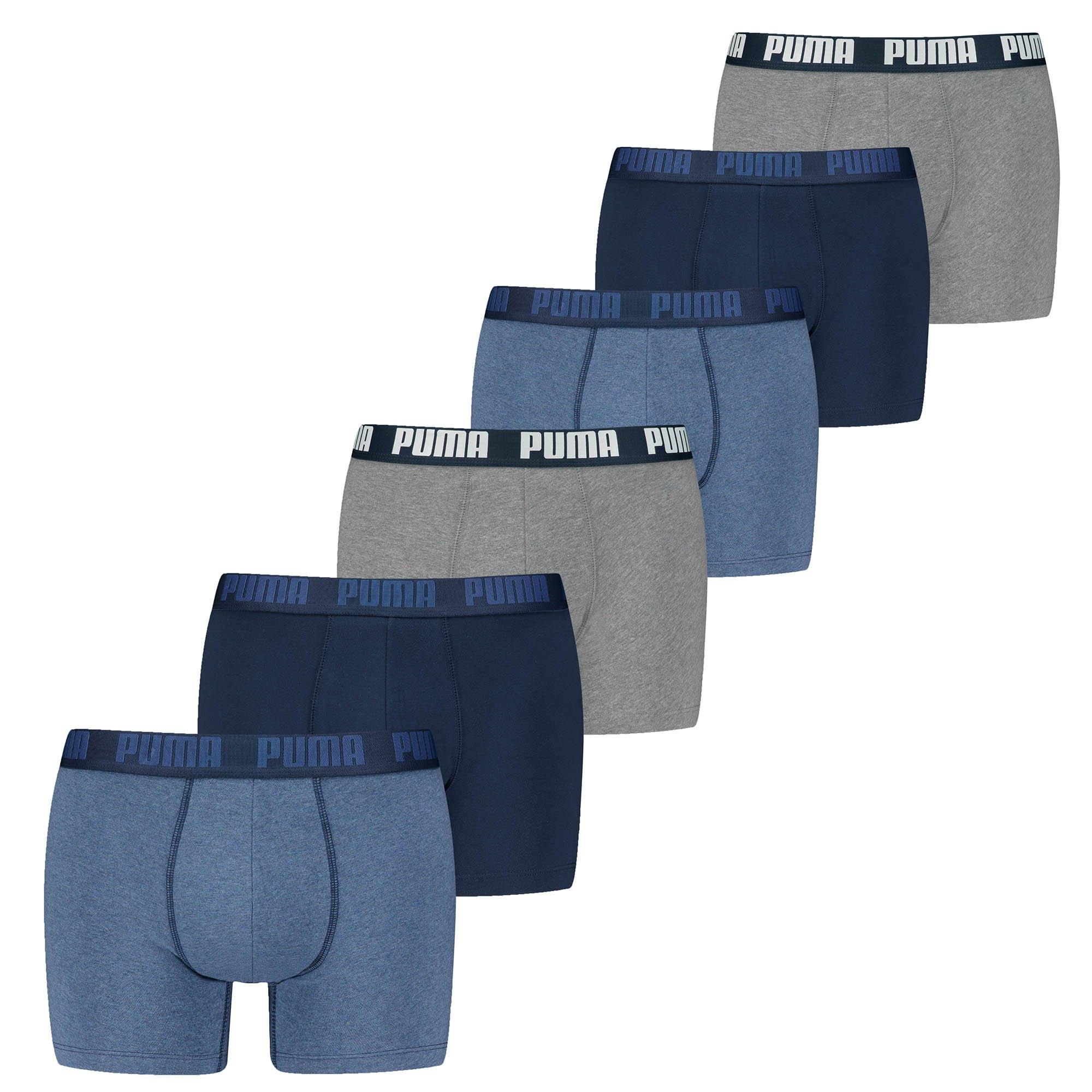 PUMA Boxershort Figurbetont-PUMA BASIC BOXER 6P ECOM