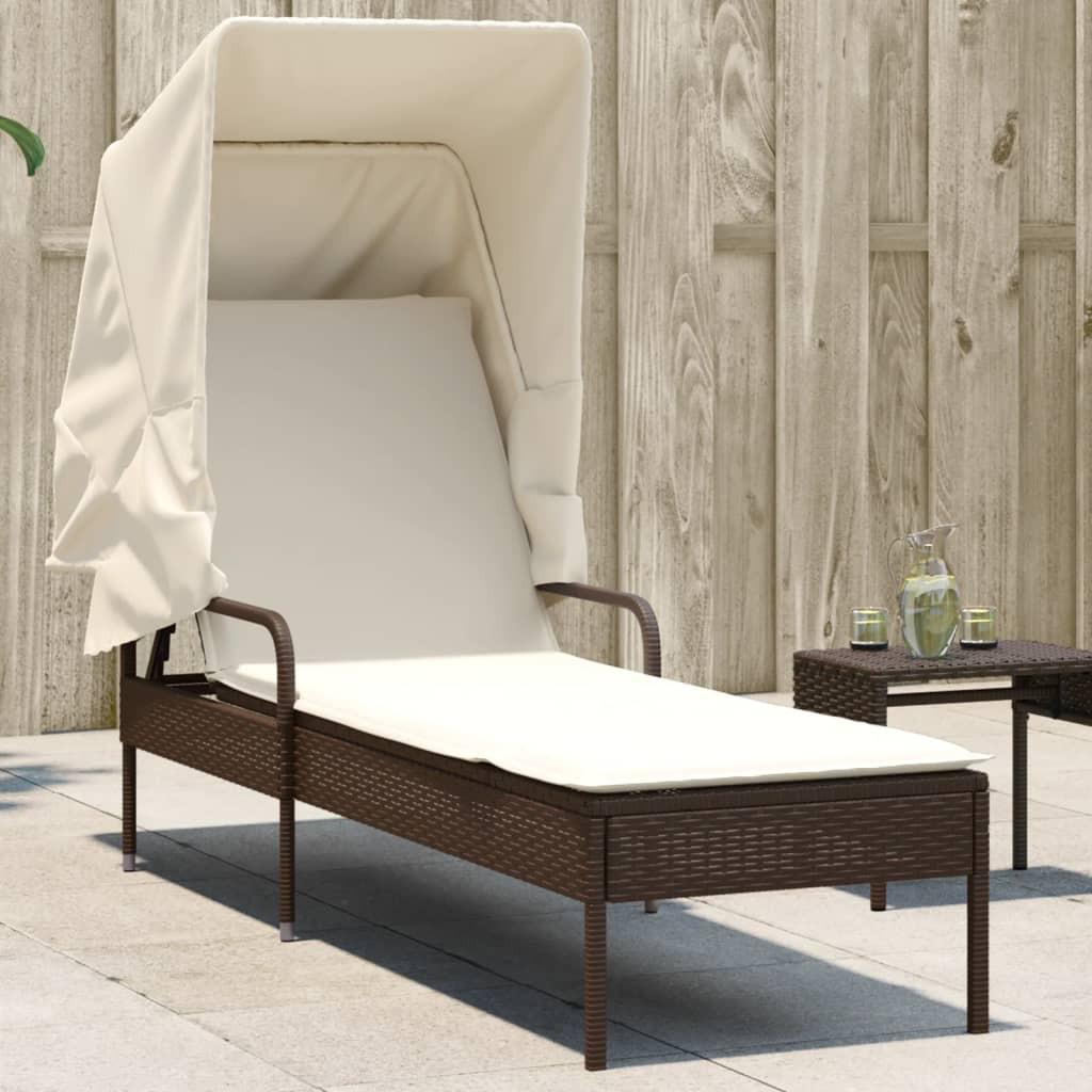 VidaXL Sonnenliege poly-rattan