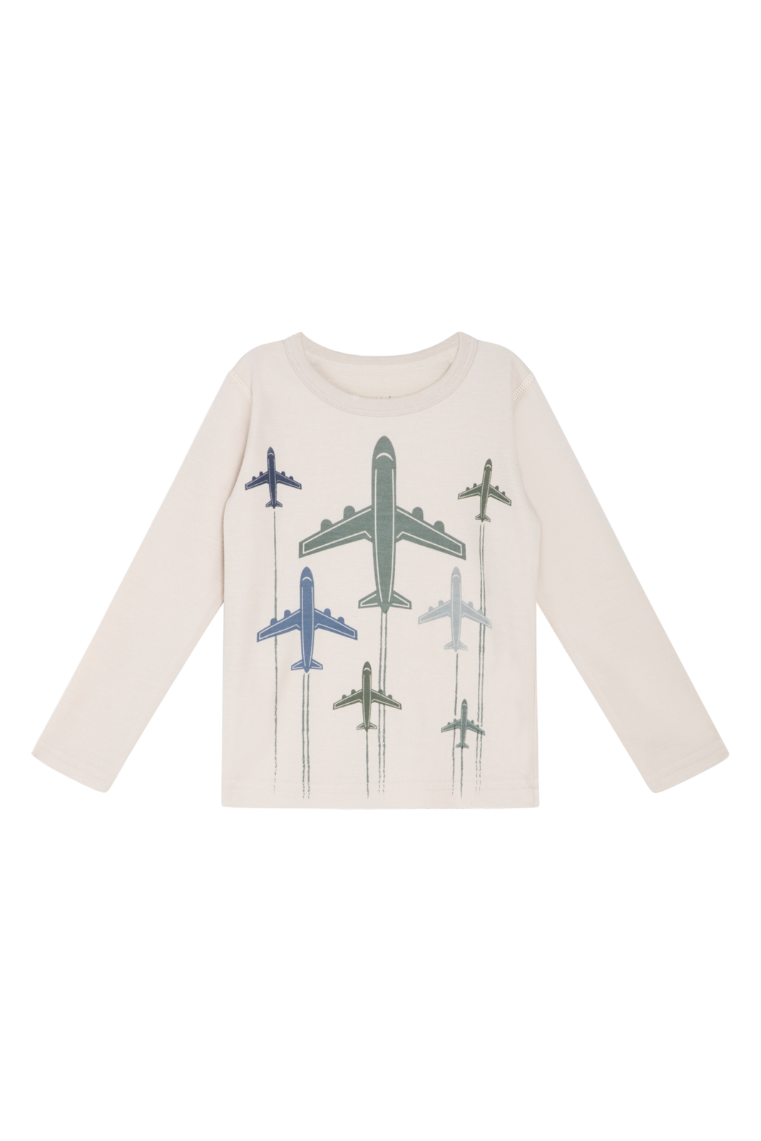 Hust and Claire Woll/Bambus Abba Shirt Flugzeuge