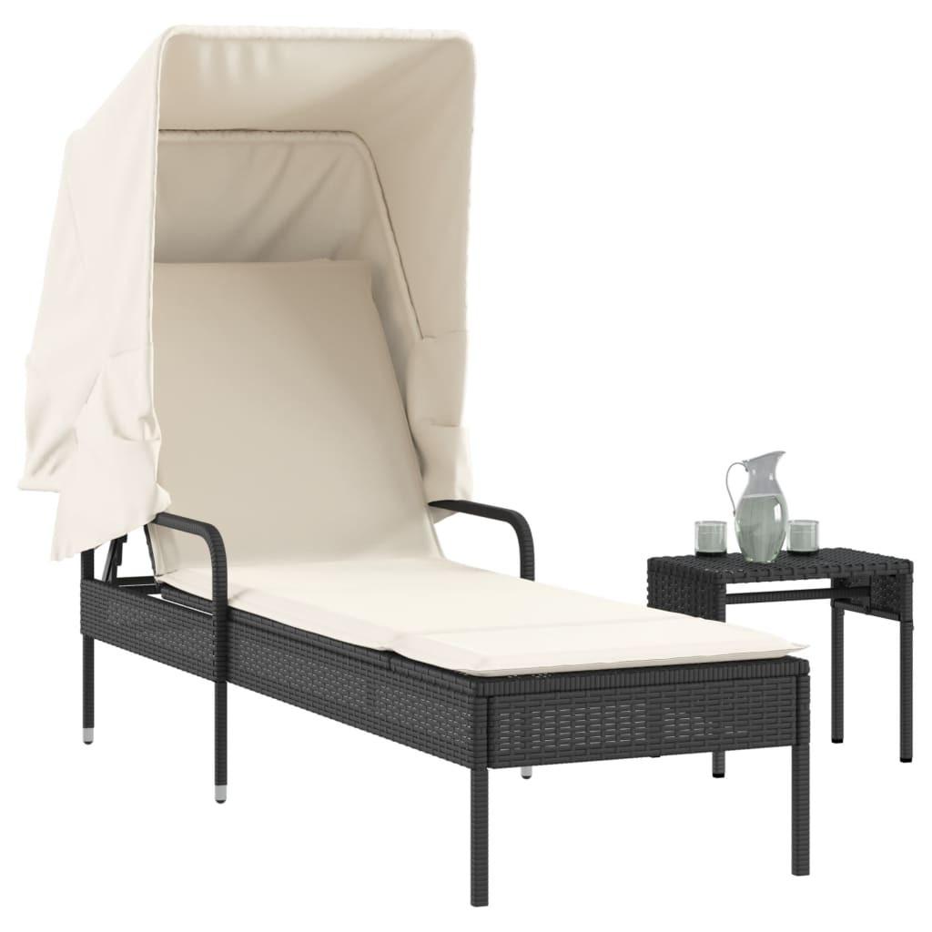 VidaXL Sonnenliege poly-rattan