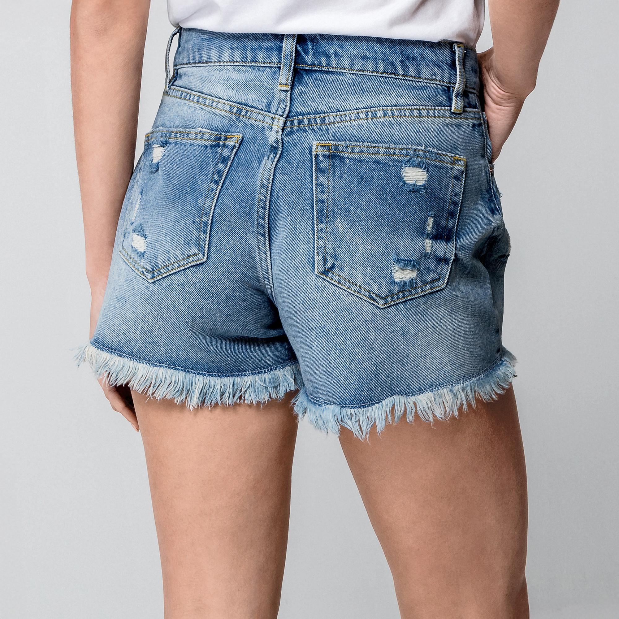 Manor Woman Denim Shorts mit Destroyed Details