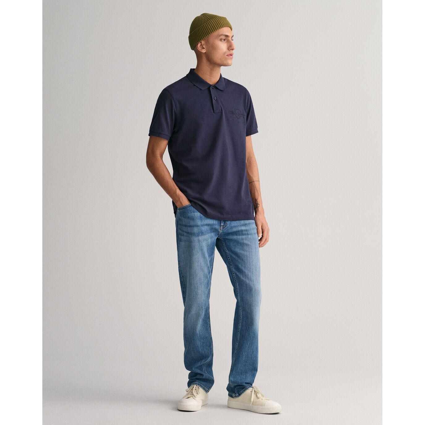 GANT Regular Tonal Hield Polo Shirt