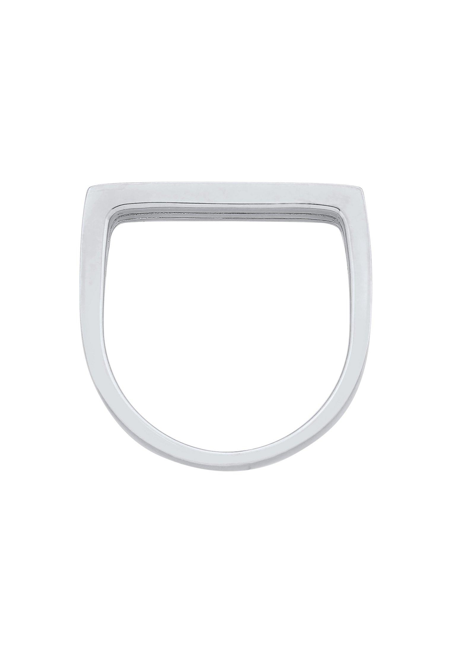 Elli Ring Siegelring Rechteck Unisex